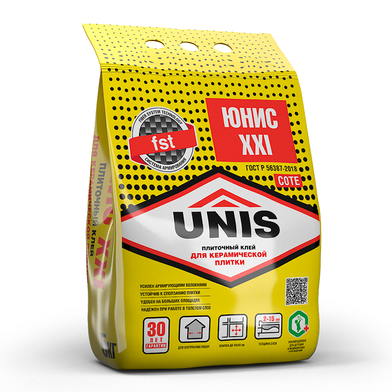 Изображение товара Плиточный клей UNIS XXI С0 TЕ 5 кг