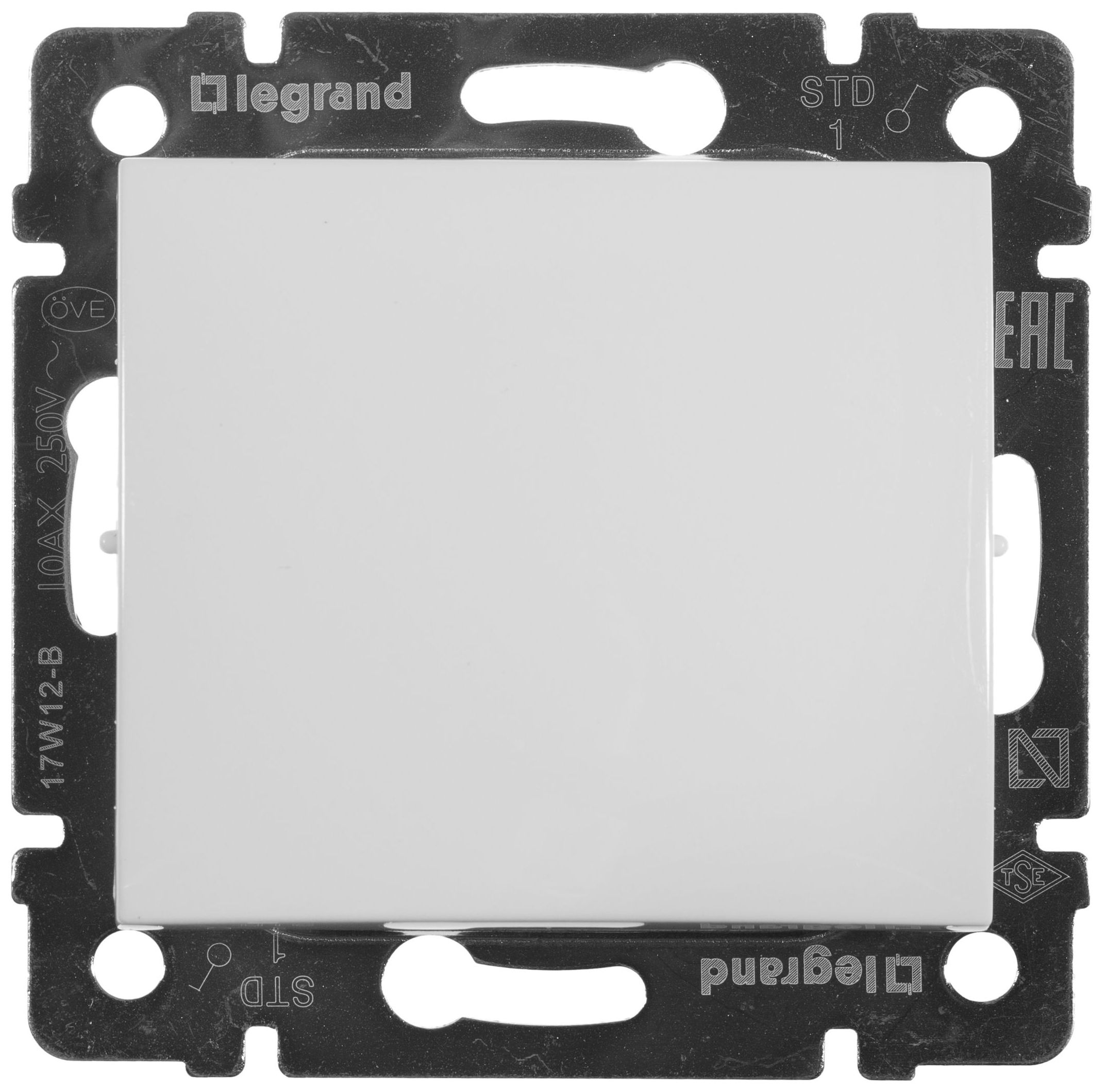 Изображение товара Выключатель 2-клавишный Legrand Valena белый IP 31 скрытый монтаж