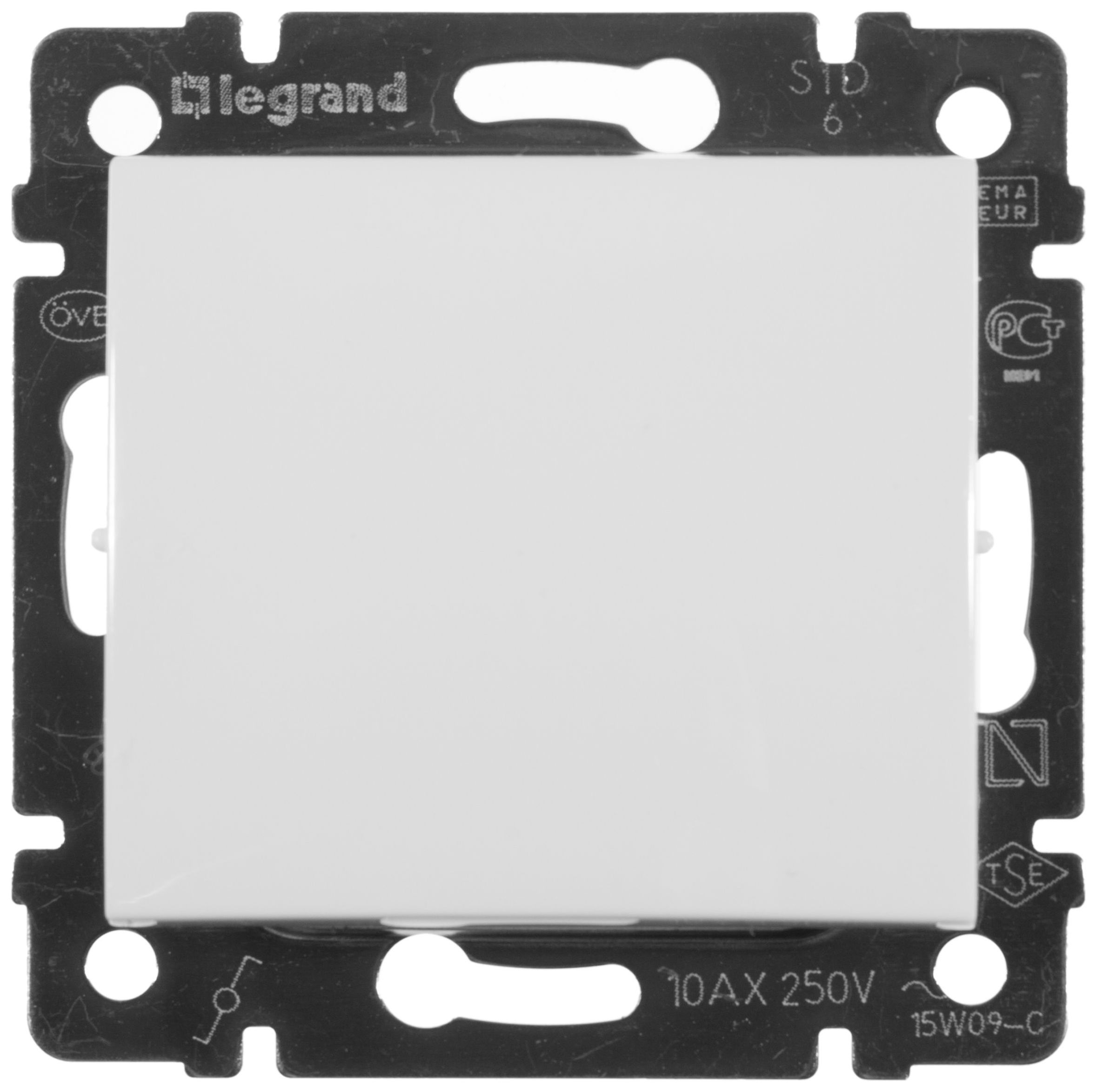 Изображение товара Переключатель 1-клавишный Legrand Valena 945 белый для управления светом