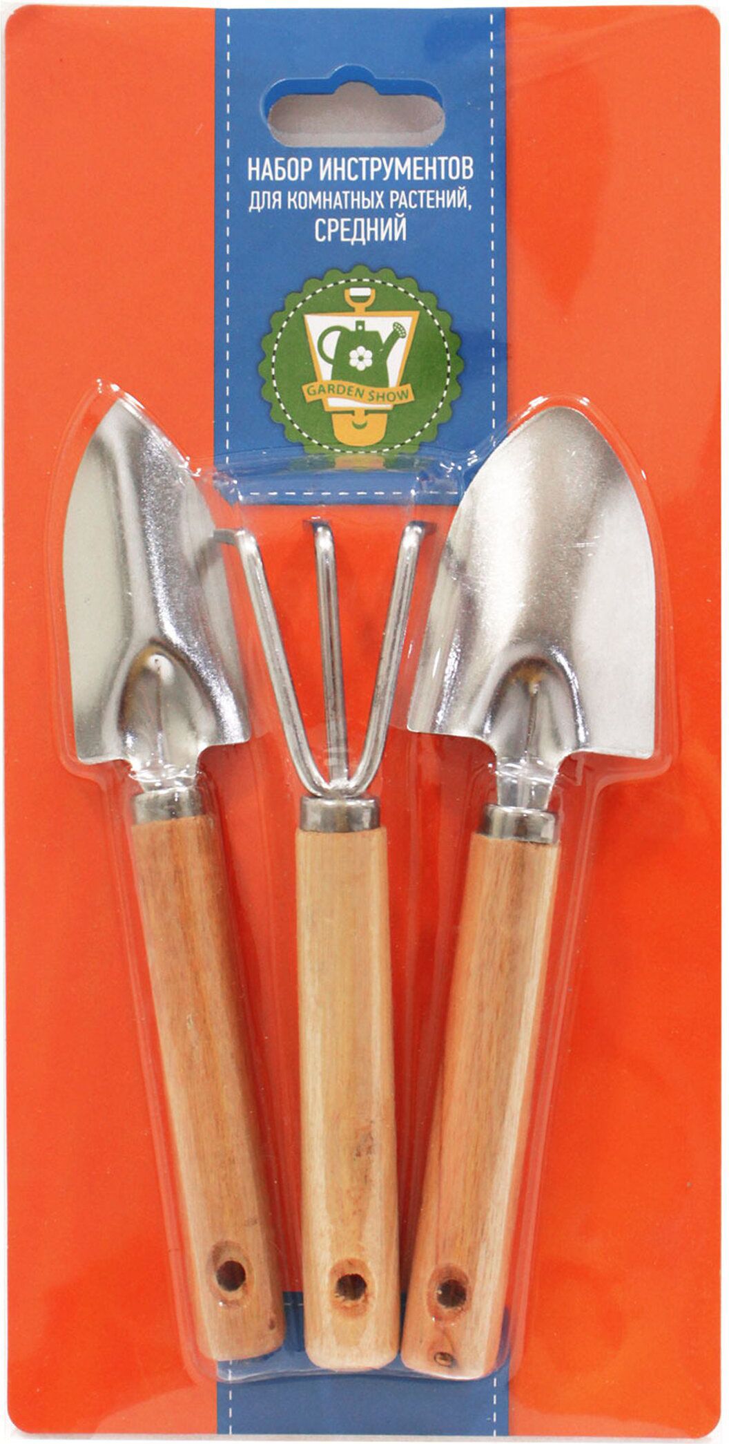 Изображение товара Комплект инструментов GARDEN SHOW для ухода за комнатными растениями 3 предмета