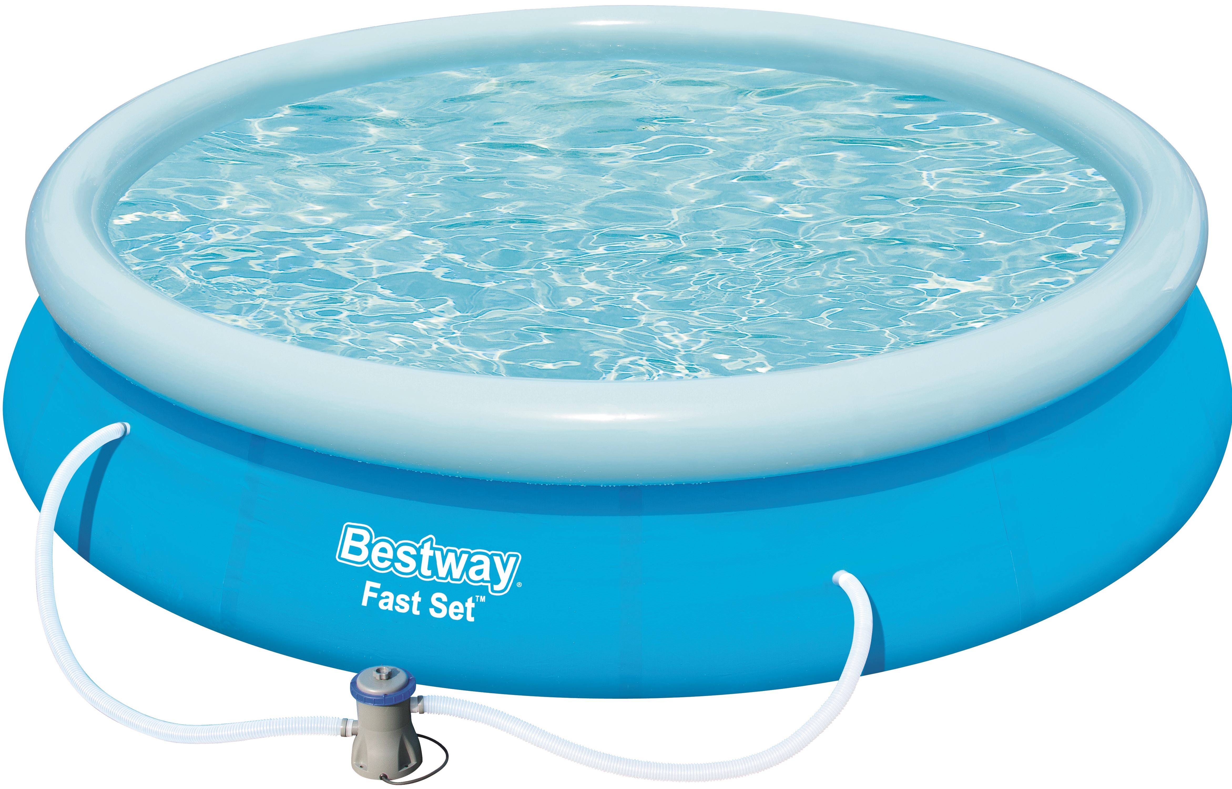 Изображение товара Надувной пластиковый бассейн Bestway Fast Set 366х76 см для дачи и отпуска
