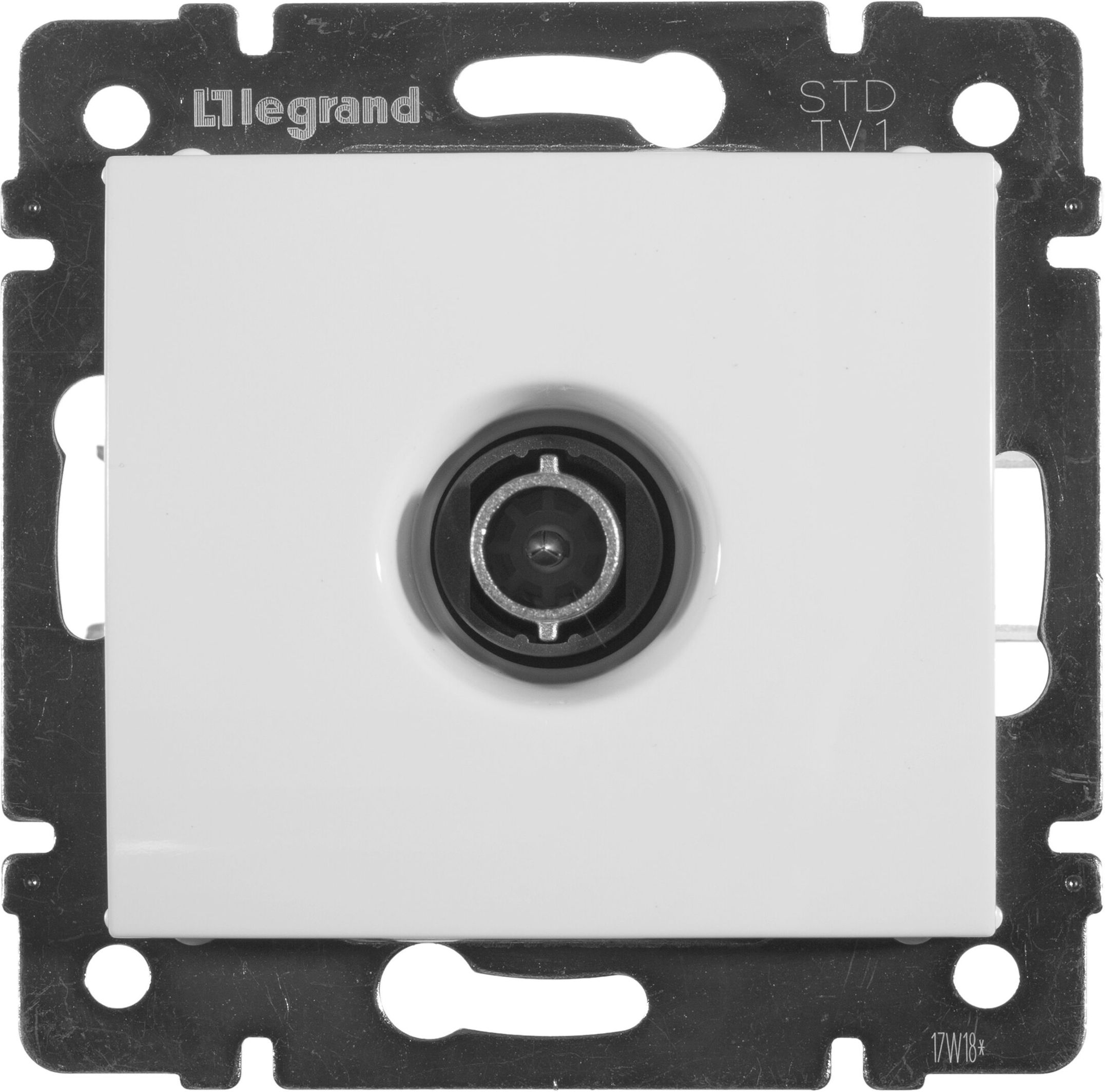 Изображение товара Розетка телевизионная Legrand Valena белая 1 пост для подключения ТВ