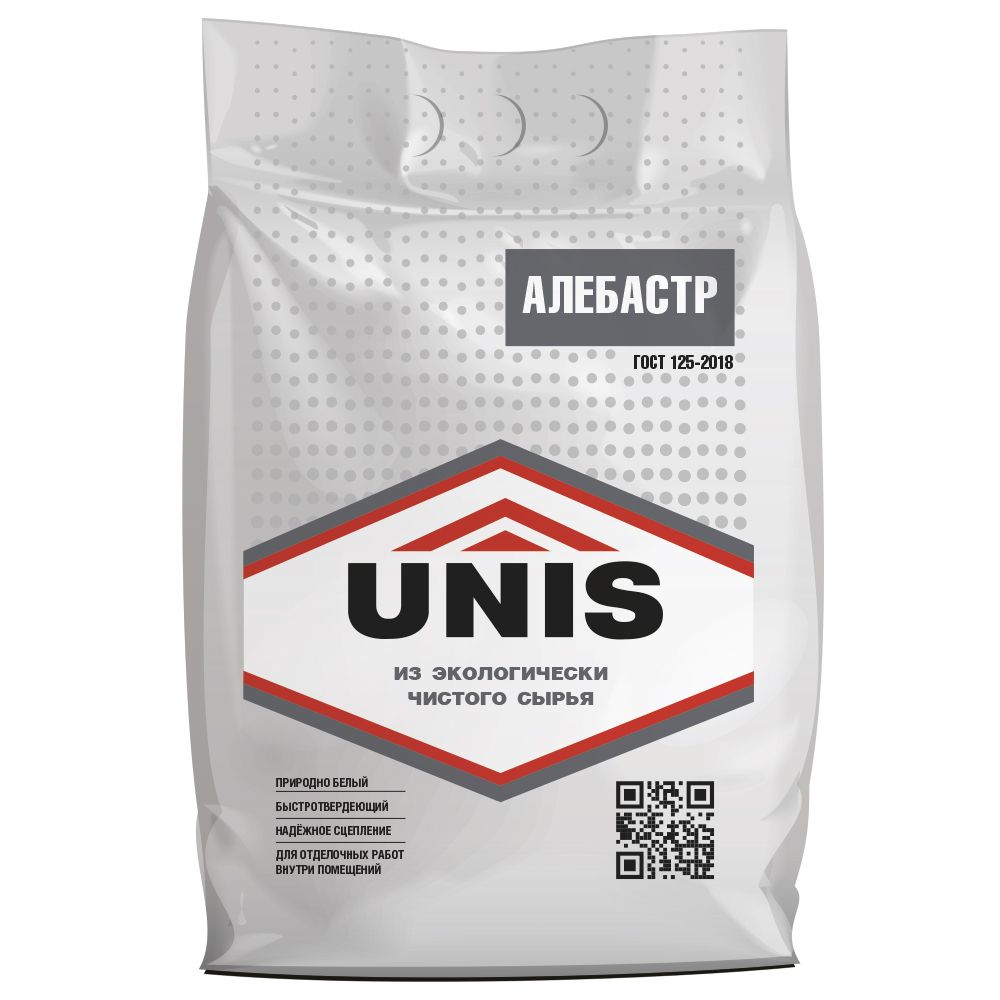 Цемент и сыпучие материалы UNIS Алебастр гипсовый UNIS 5 кг