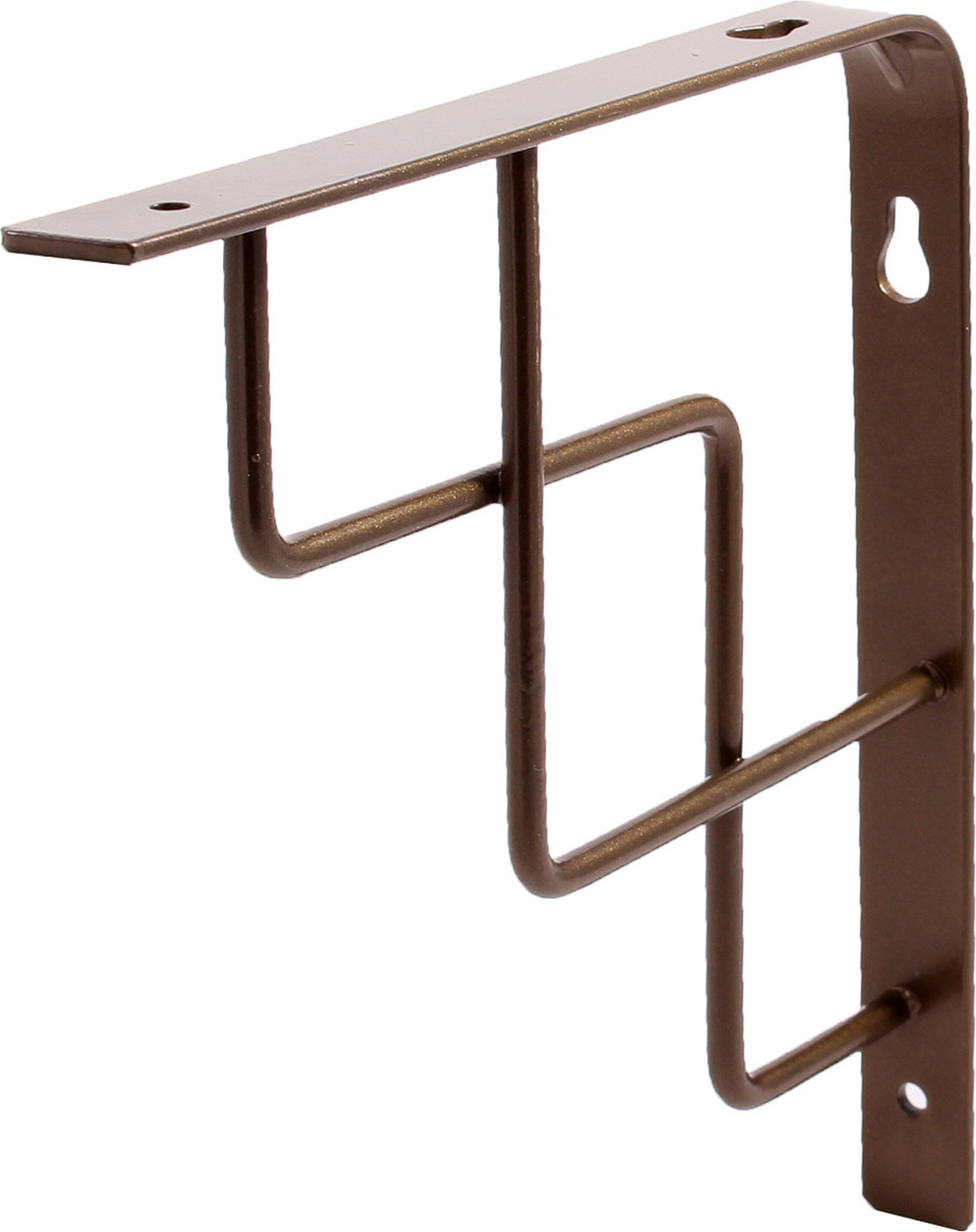 Изображение товара Кронштейн для полки Larvij Степ бронзовый 200х200 мм металлический