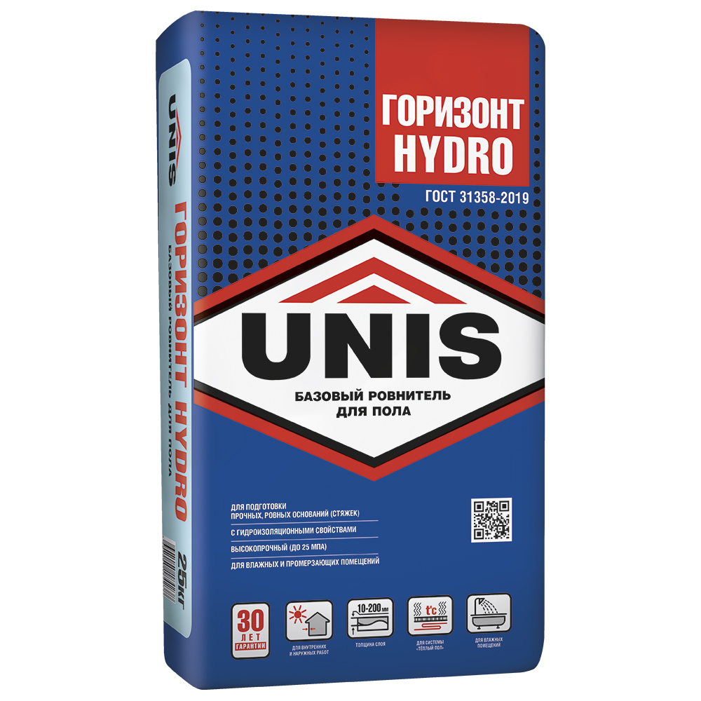 Изображение товара Ровнитель для пола UNIS Горизонт Hydro 25 кг