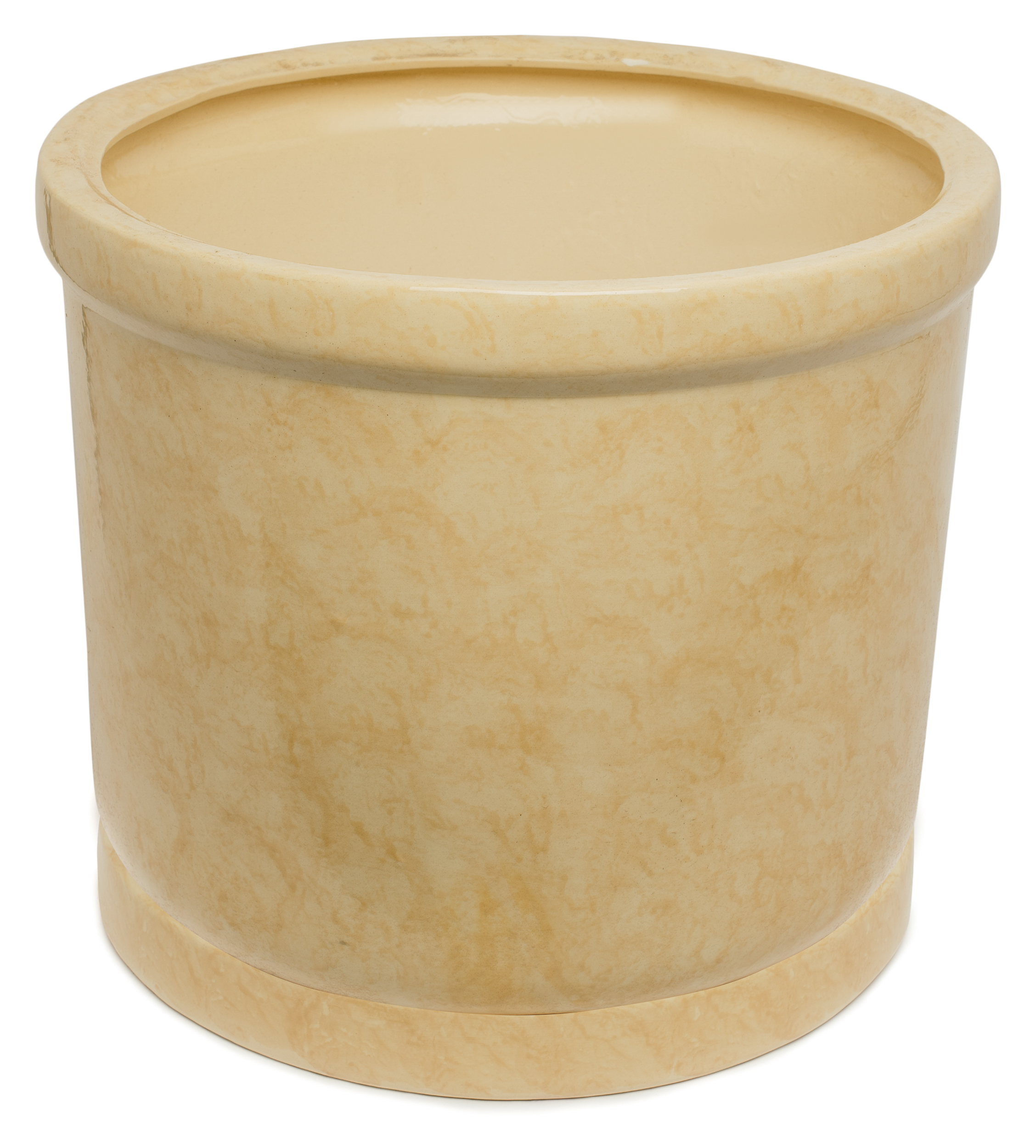 Изображение товара Керамический горшок цилиндр d40 см мраморный бежевый для комнатных растений