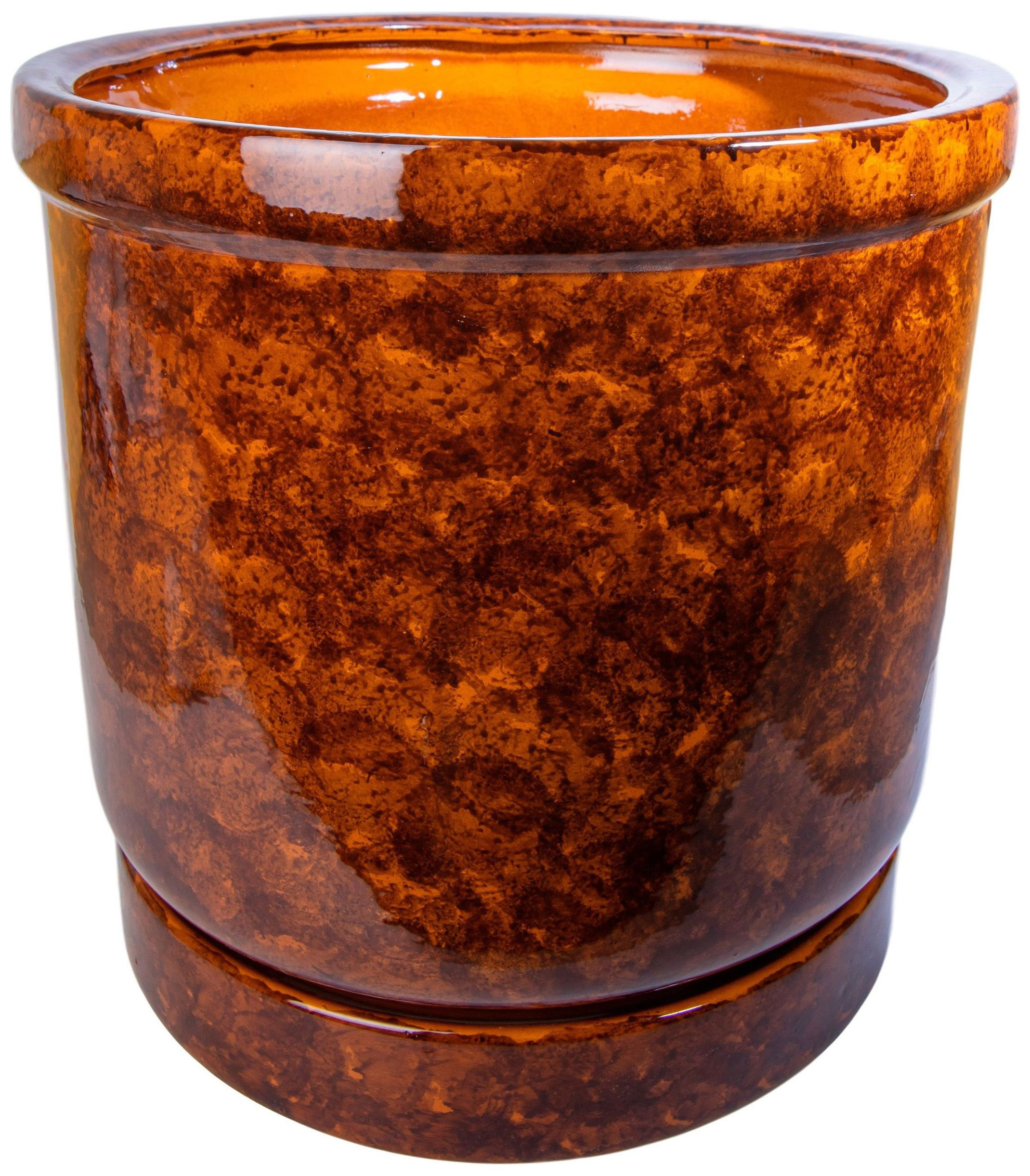 Изображение товара Керамический горшок цилиндр d40 см коричневый для комнатных растений