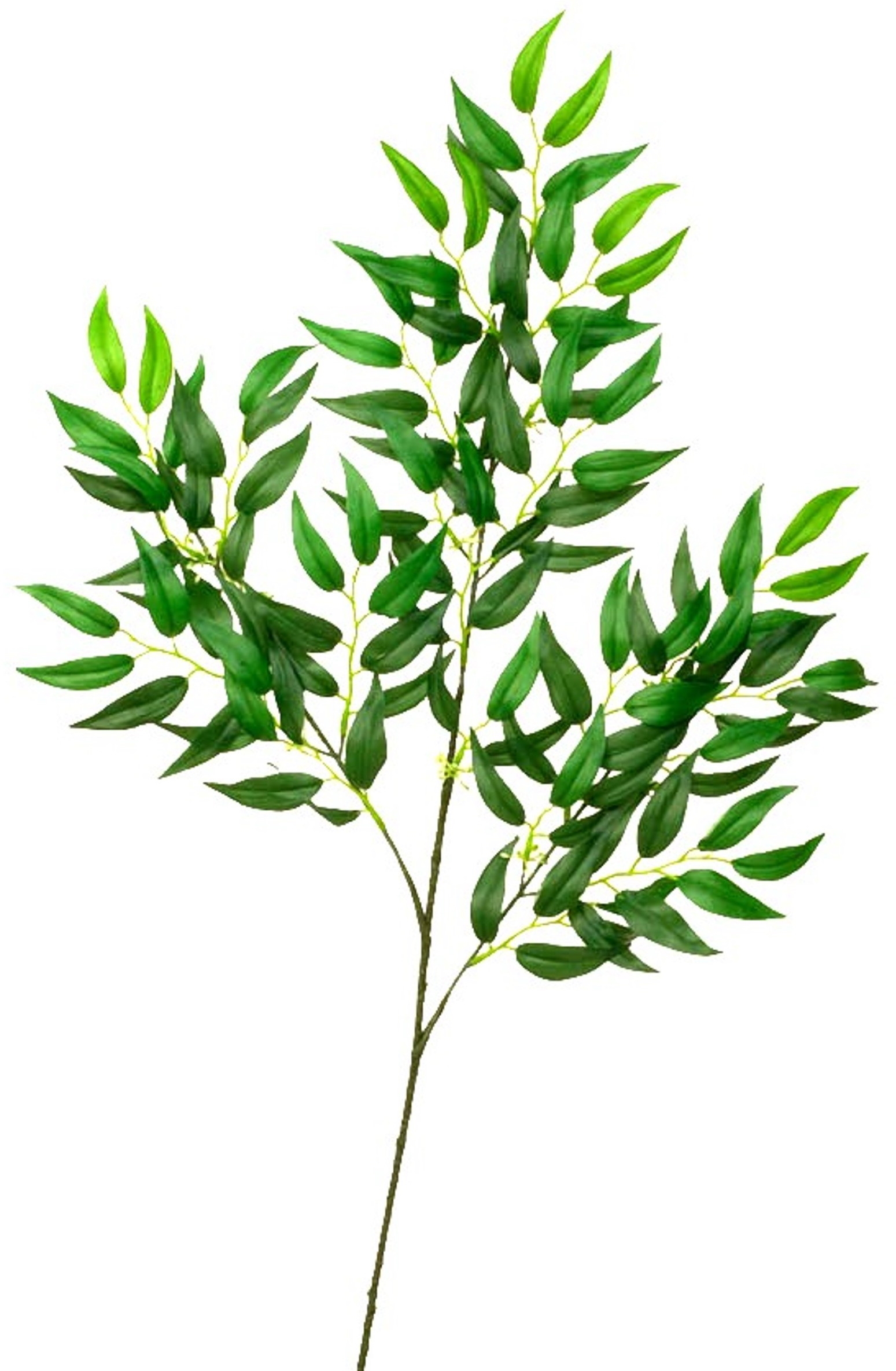 Изображение товара Искусственная ветка Руксус зеленая 75 см для декора и флористики