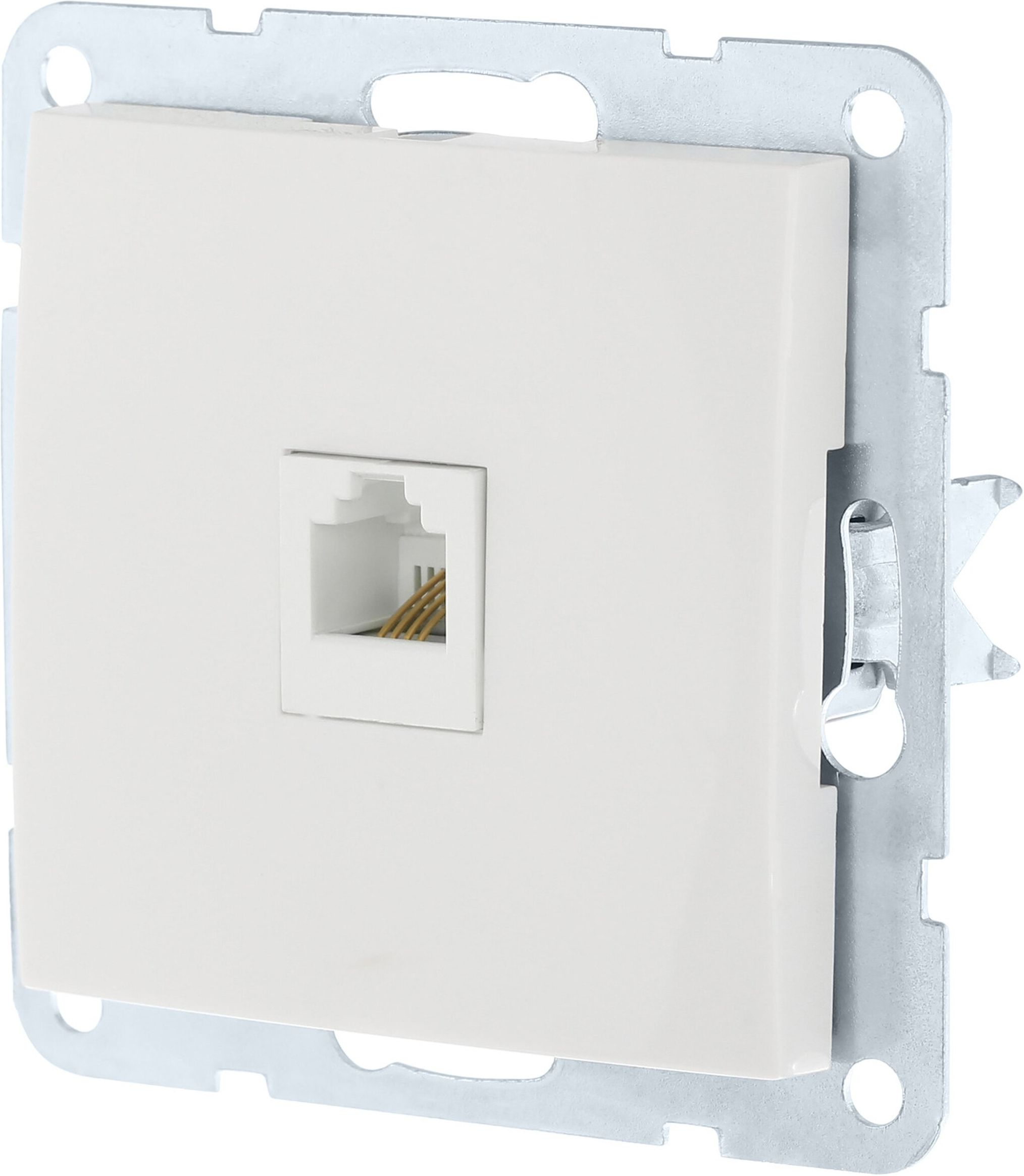 Изображение товара Розетка RJ-11 1 пост CROSSLINK LK60 белый