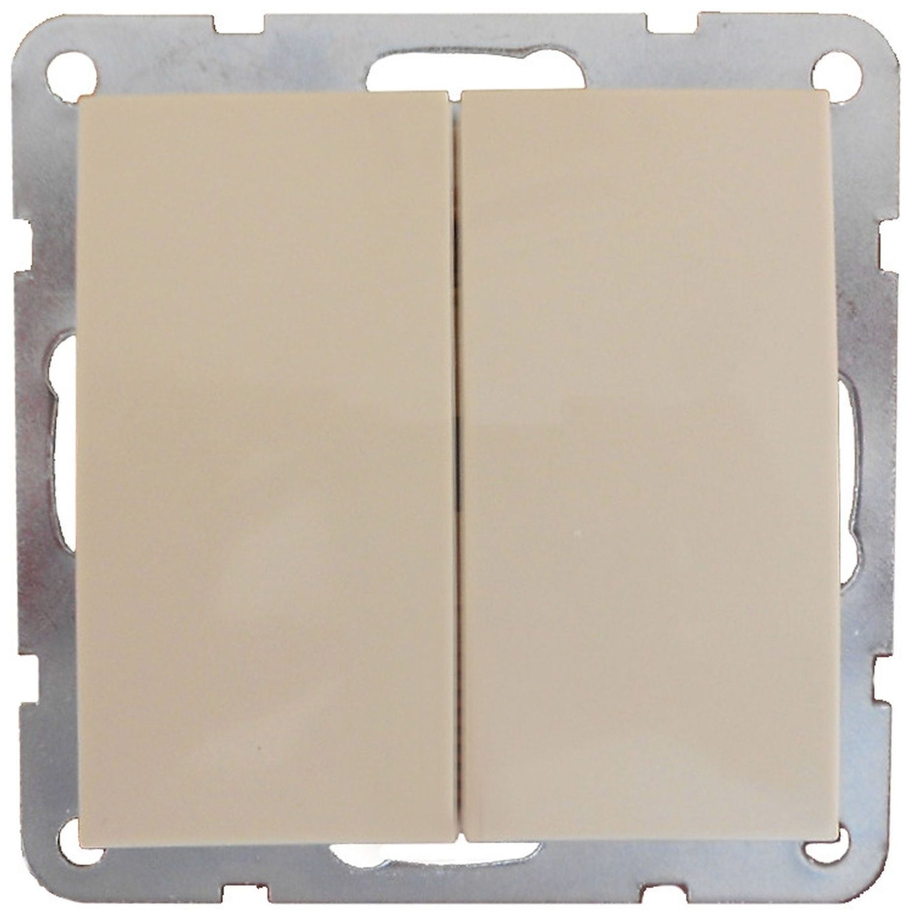 Изображение товара Выключатель 2-клавишный LK60 LK Studio кремовый 250 В 16 А IP 20