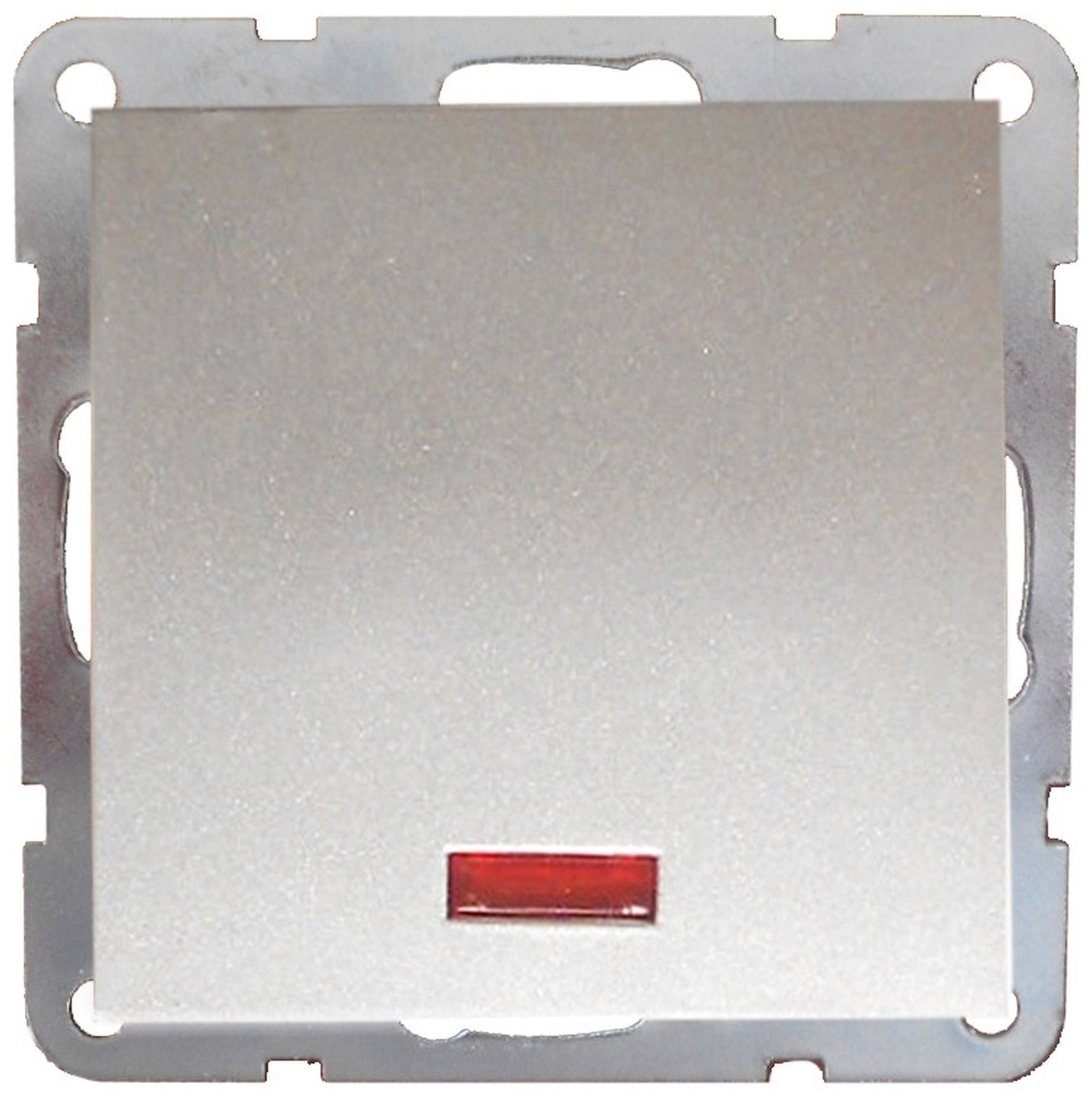 Изображение товара Выключатель 1-клавишный LK Studio LK60 серебристый металлик