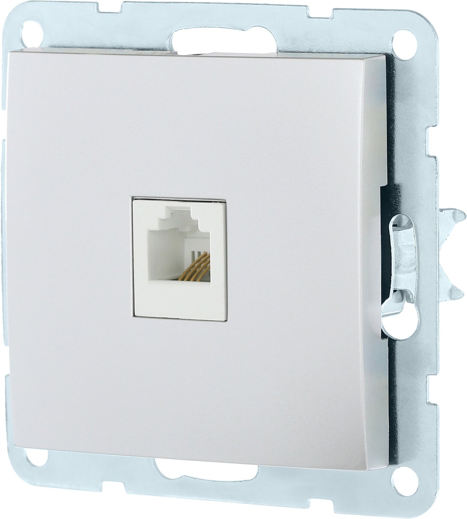 Изображение товара Розетка RJ-45 1 пост CROSSLINK LK60 серебристый металлик