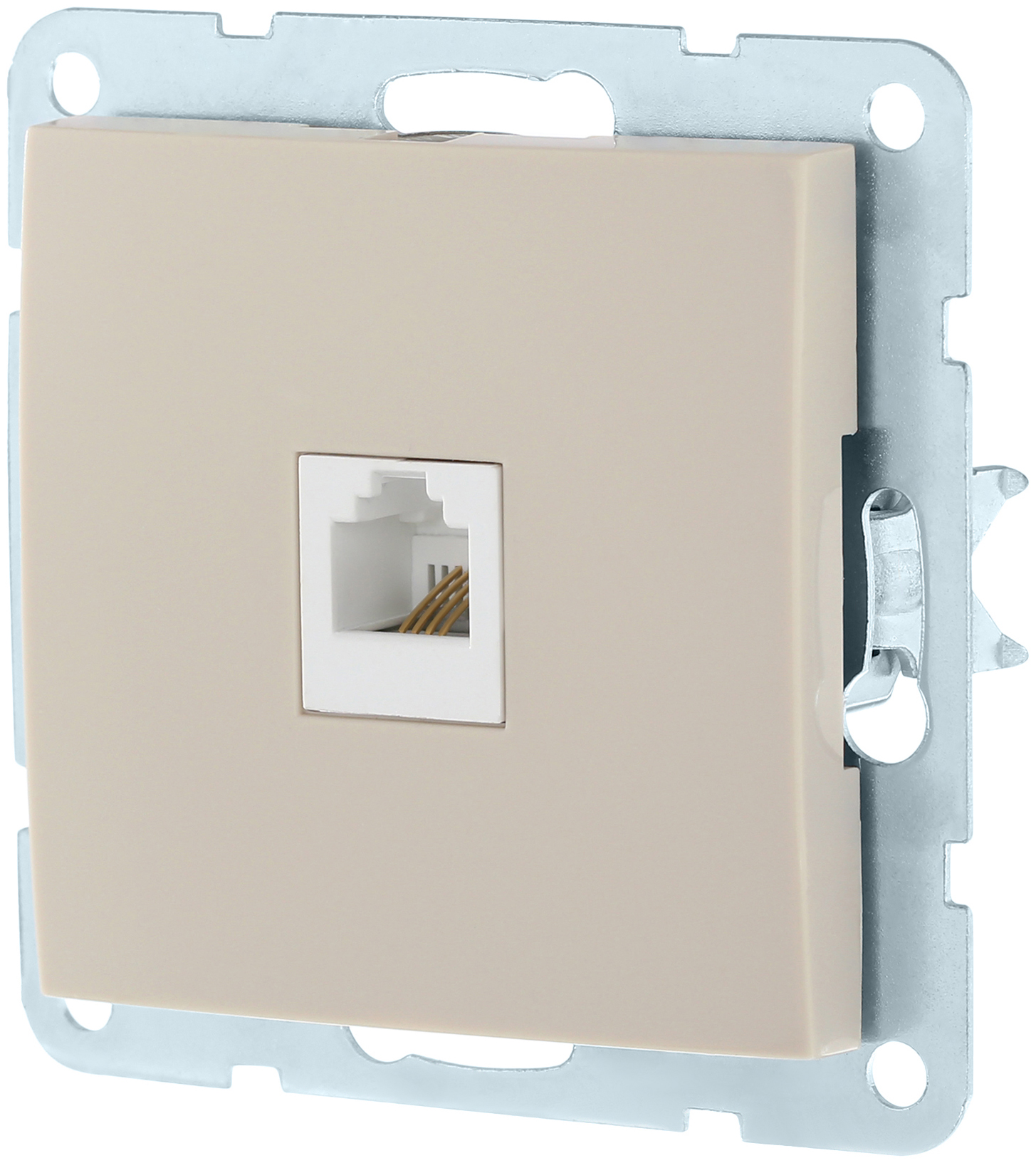 Изображение товара Розетка RJ-45 1 пост CROSSLINK LK60 кремовый