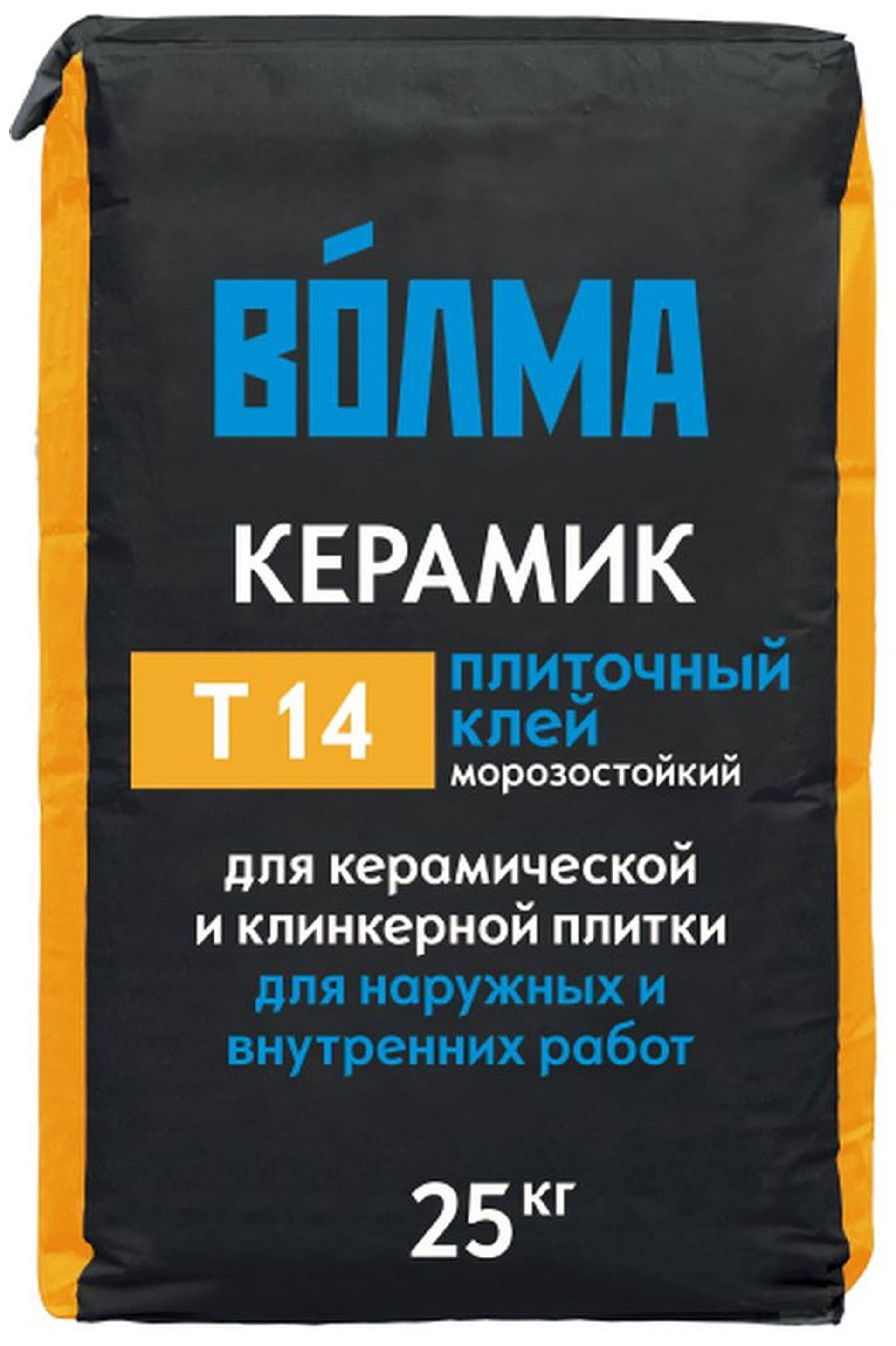 Изображение товара Плиточный клей цементный Волма Керамик Т14 25 кг