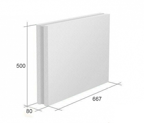 Изображение товара Пазогребневая плита (ПГП) KNAUF стандартная 667x500x80 мм