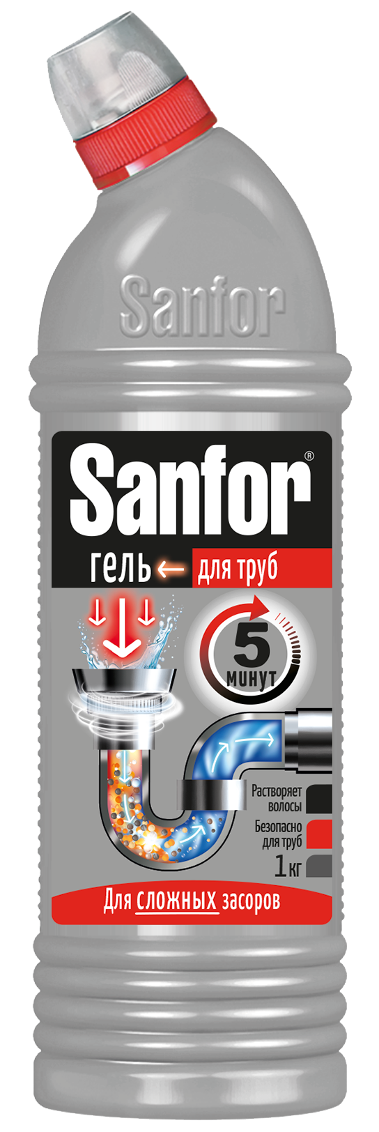 Изображение товара Гель для устранения засоров Sanfor 750 г быстро и эффективно