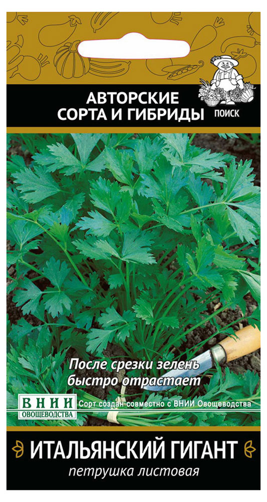 Изображение товара Семена Петрушки ПОИСК Итальянский гигант 3 г