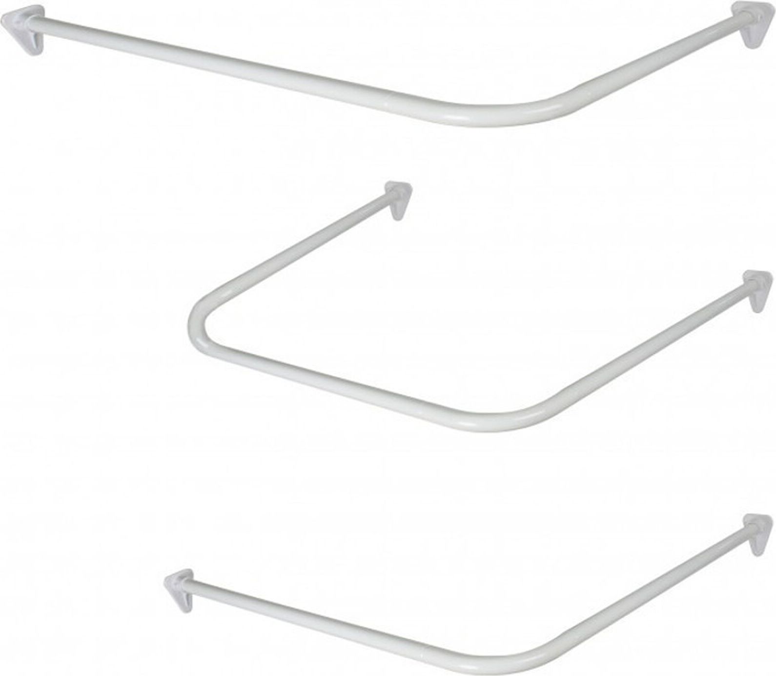 Изображение товара Карниз для штор Euroshowers универсальный однорядный белый 90 см