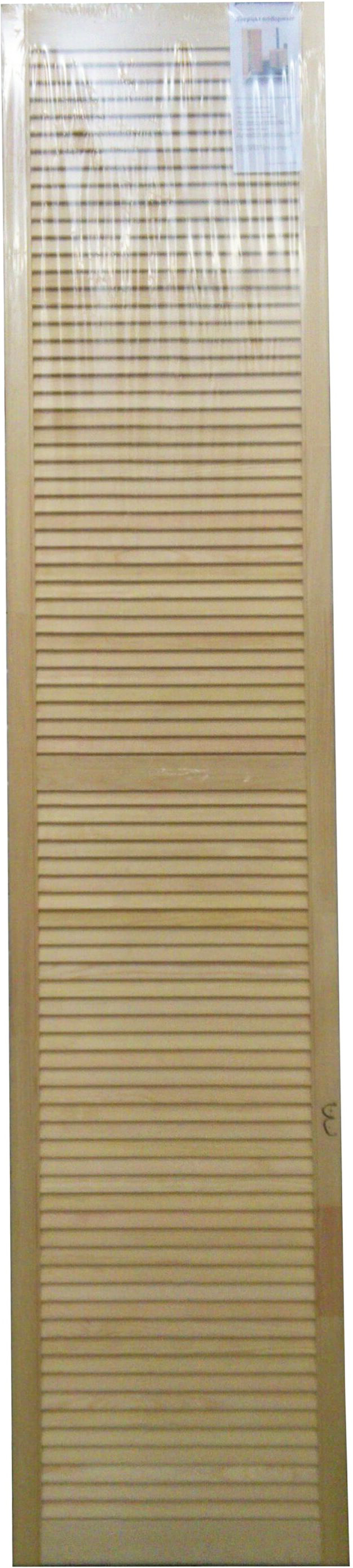 Изображение товара Дверца жалюзийная из ели, 1805х394х20 мм, сорт А, экологичная мебельная фурнитура