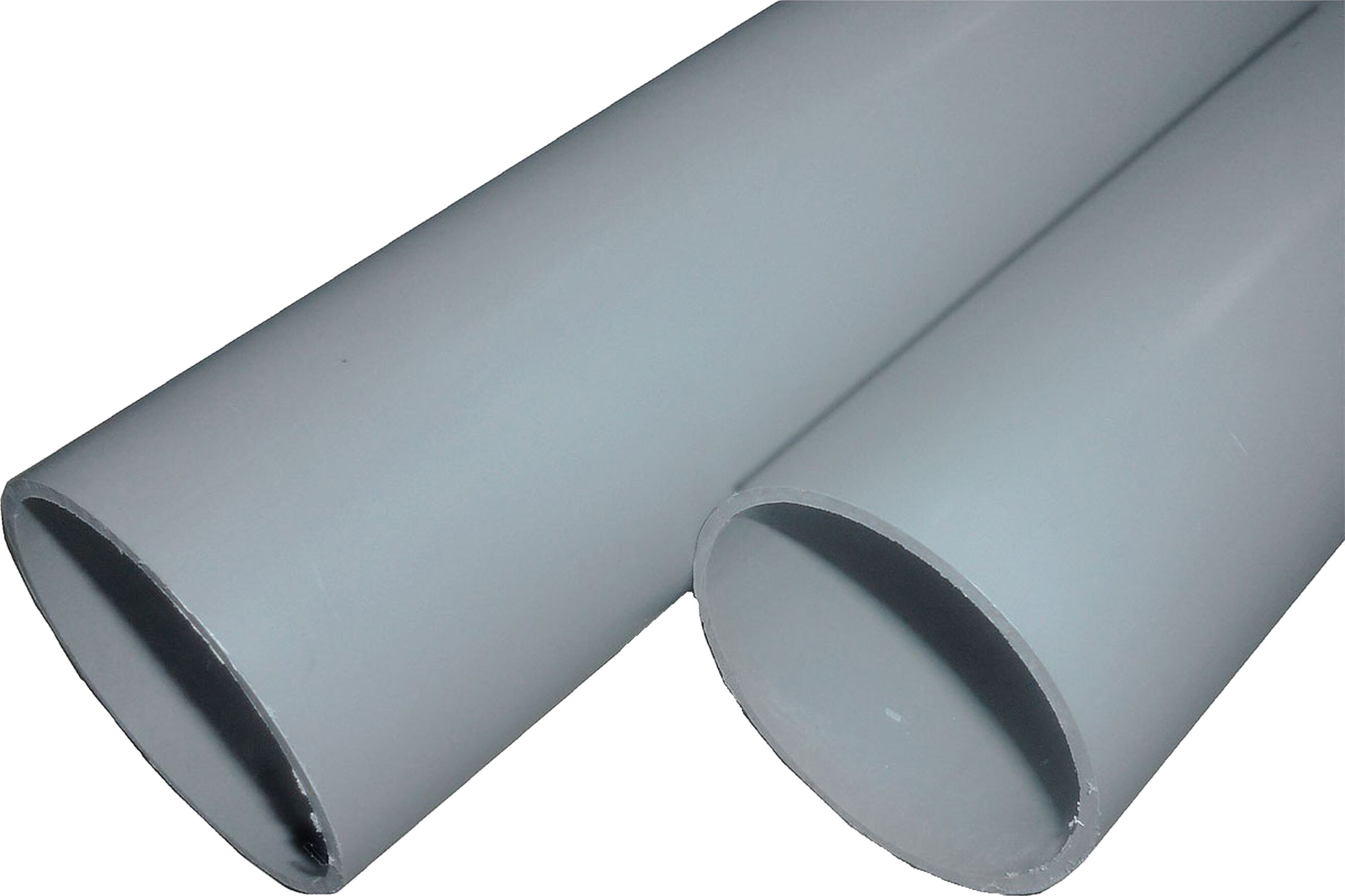 Изображение товара Труба Ecoplast RAL 7035 ПВХ серая 50 мм 2 м