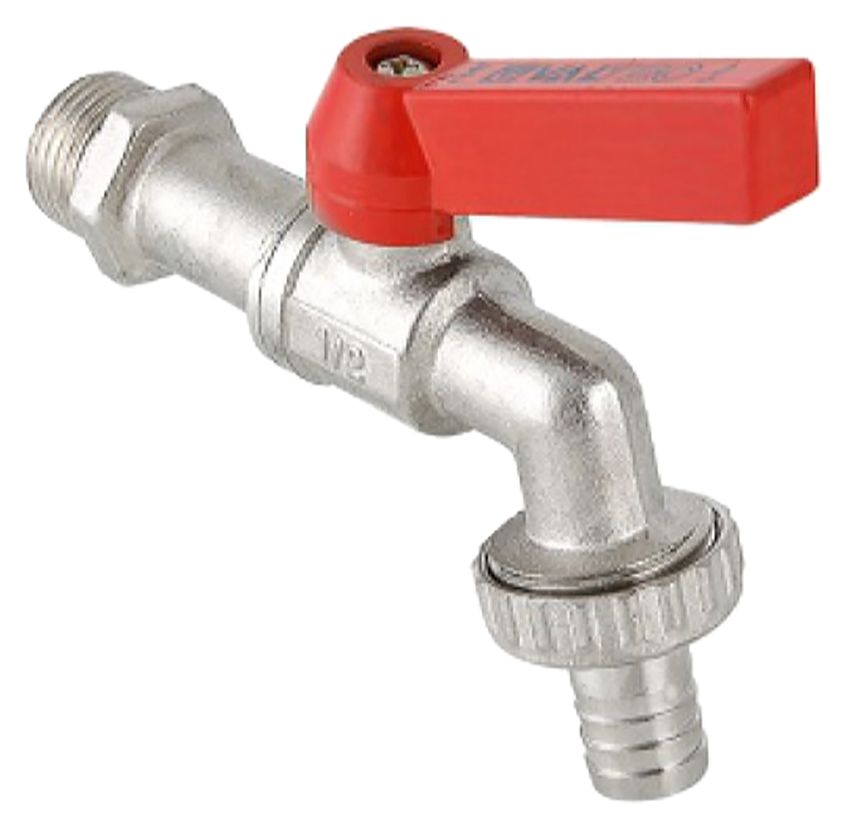 Изображение товара Кран шаровой латунь никелированный VALTEC 1/2"
