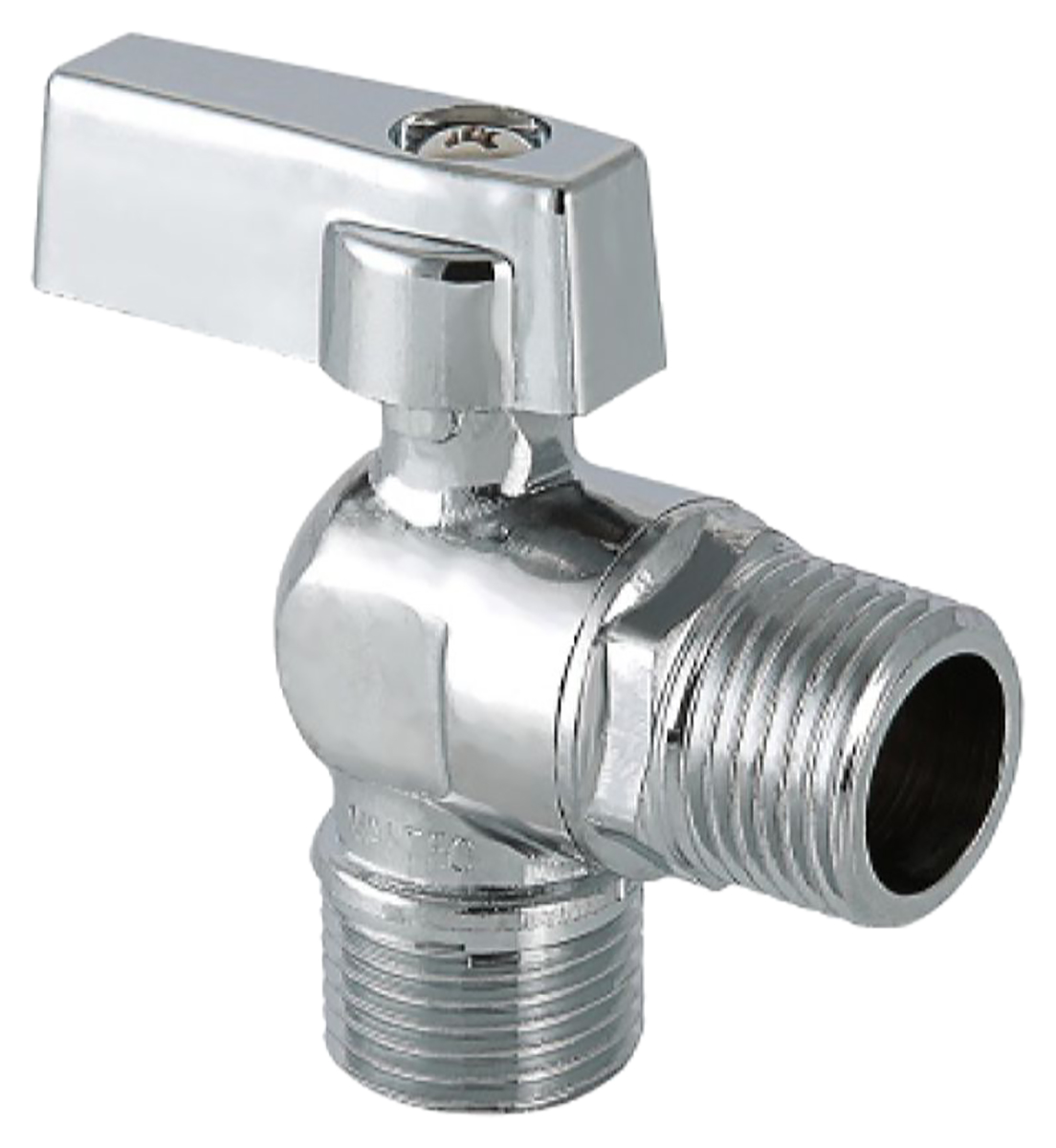 Изображение товара Кран шаровой латунь никелированный VALTEC угловой AAV392045 1/2" х 3/4