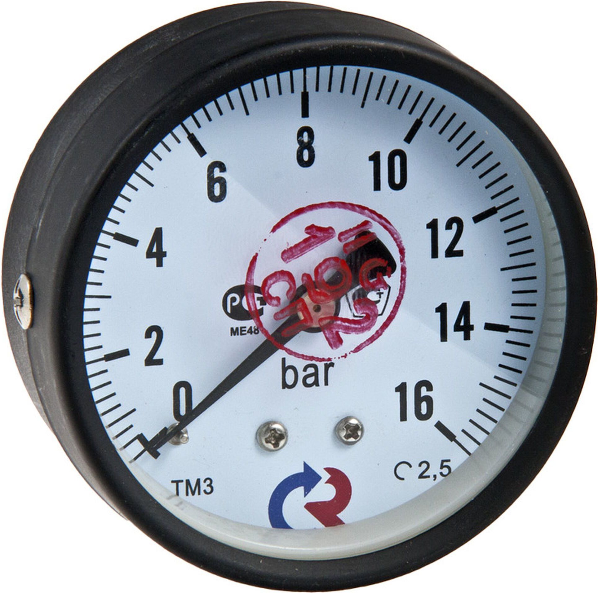 Изображение товара Манометр VALTEC 1/4" 10 бар для систем давления