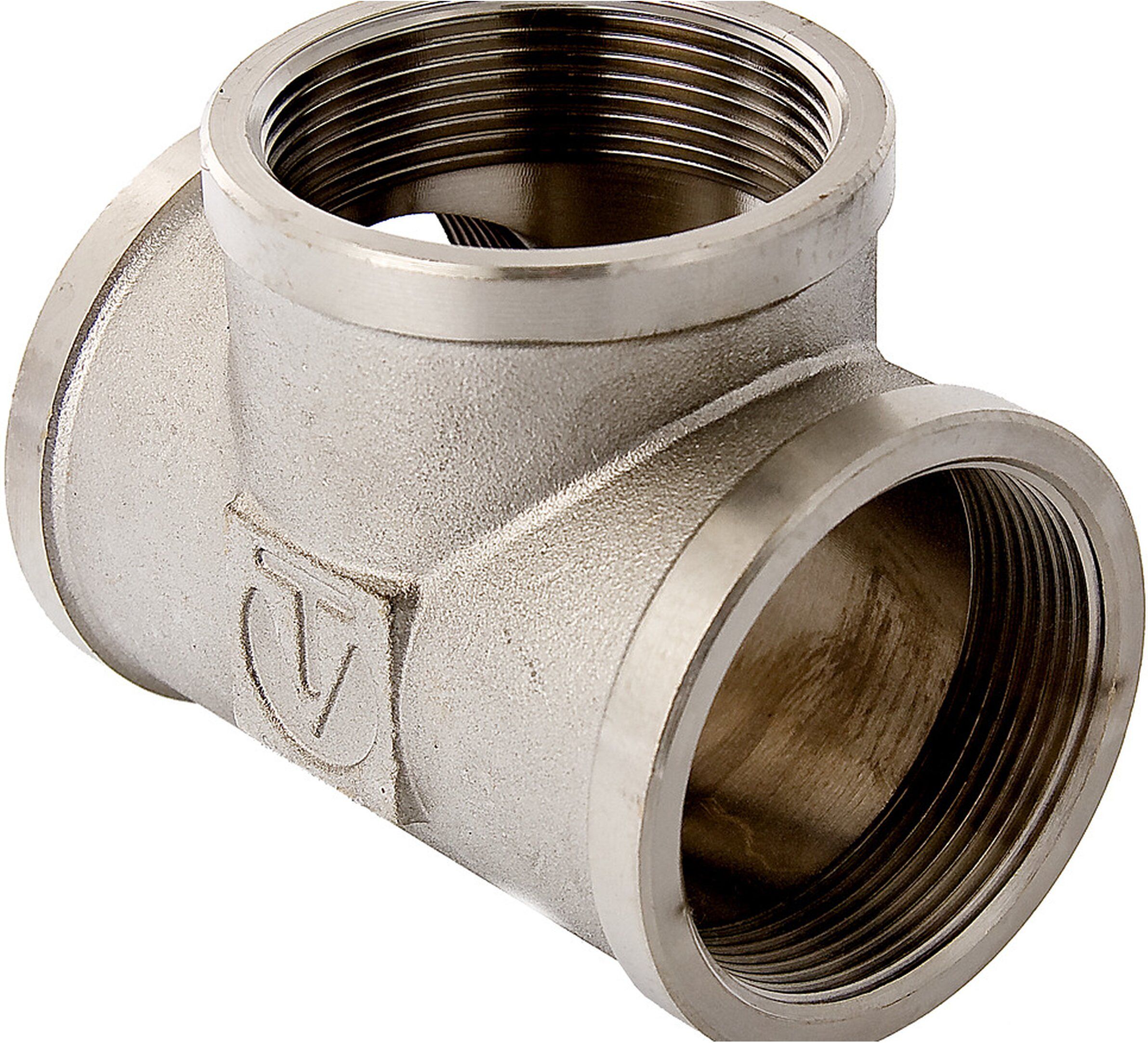 Изображение товара Тройник латунь никелированная VALTEC 3/4" 