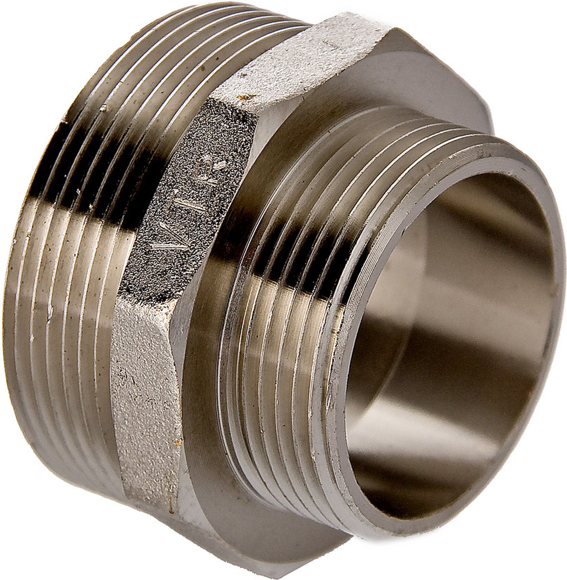 Изображение товара Ниппель переходной латунь никелированная VALTEC 1 1/4" х 1/2"