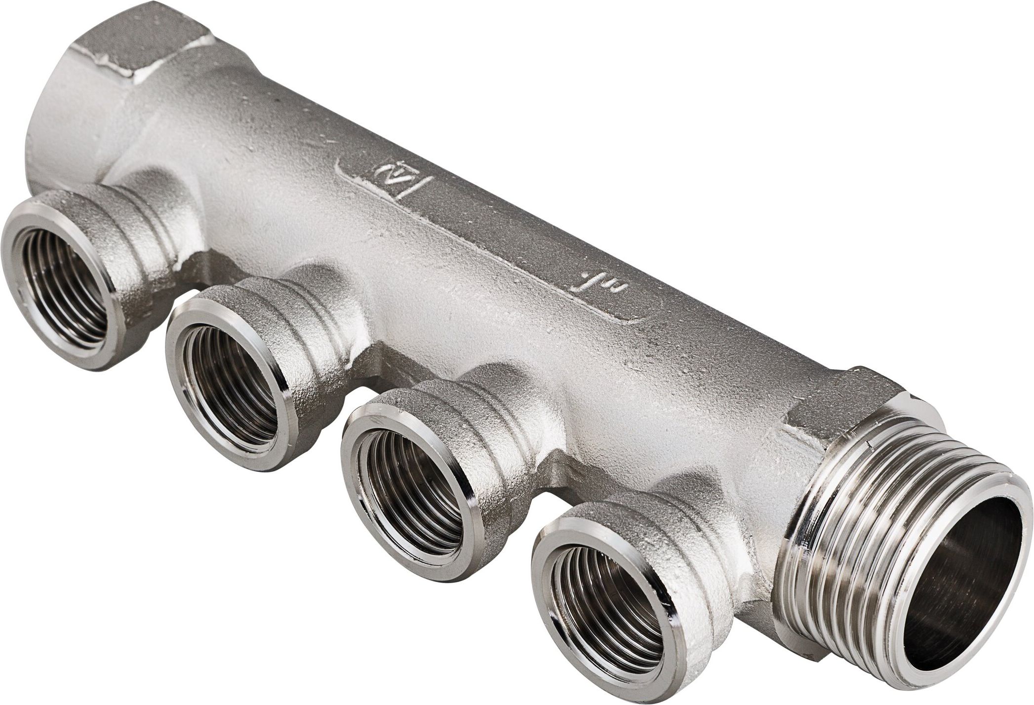 Изображение товара Коллектор латунь никелированная VALTEC O55004152 3/4"-1/2" 