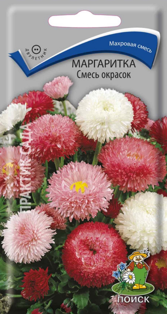 Изображение товара Маргаритка Смесь окрасок - семена цветов