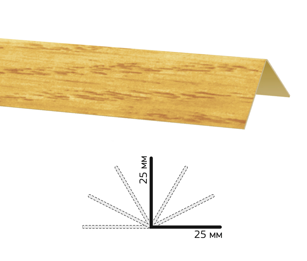 Изображение товара Угол Decoplast дуб дворковый 25 х 25 мм