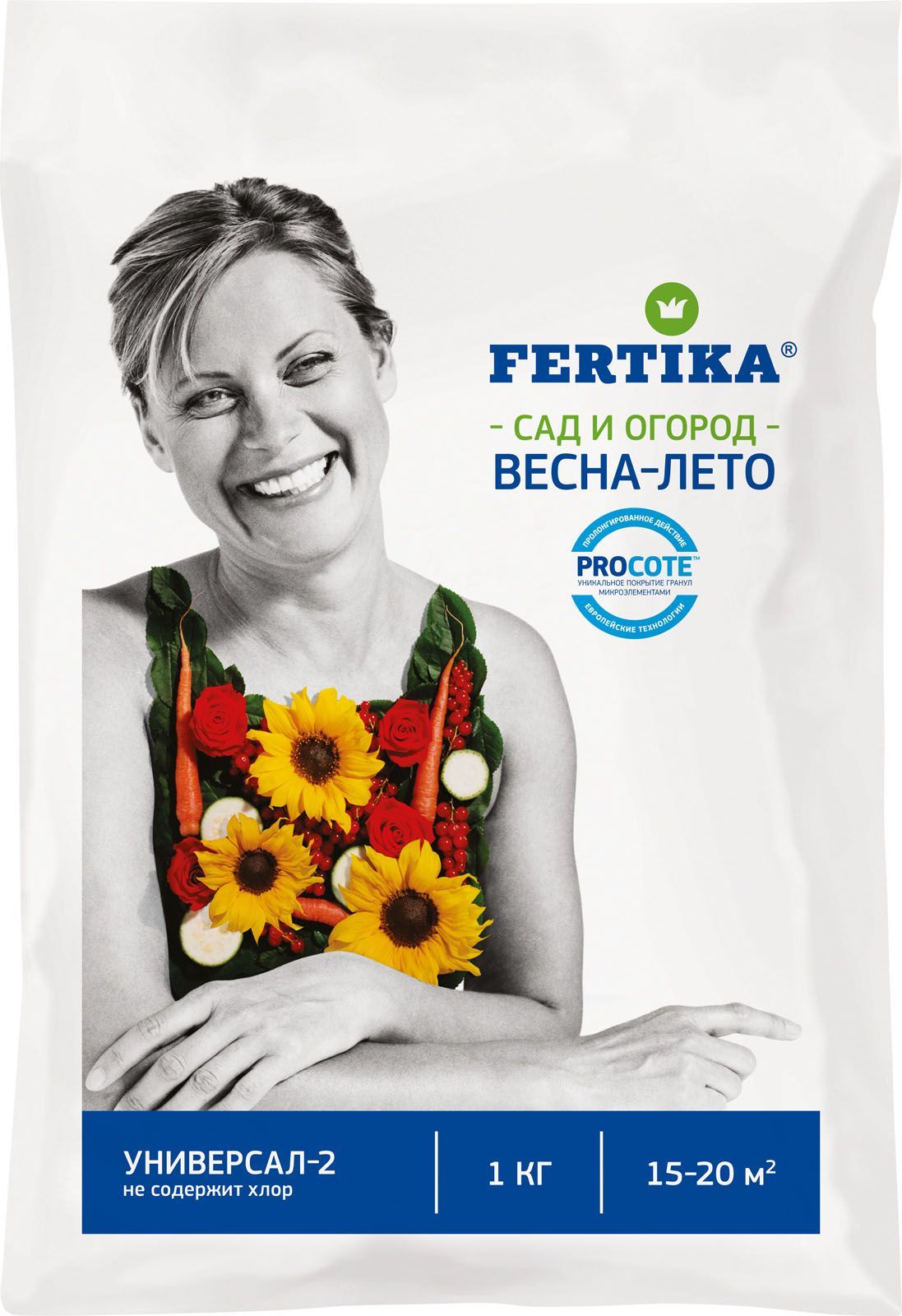 Изображение товара Удобрение комплексное FERTIKA Универсал-2 для овощных, зеленых, хвойных 1 кг