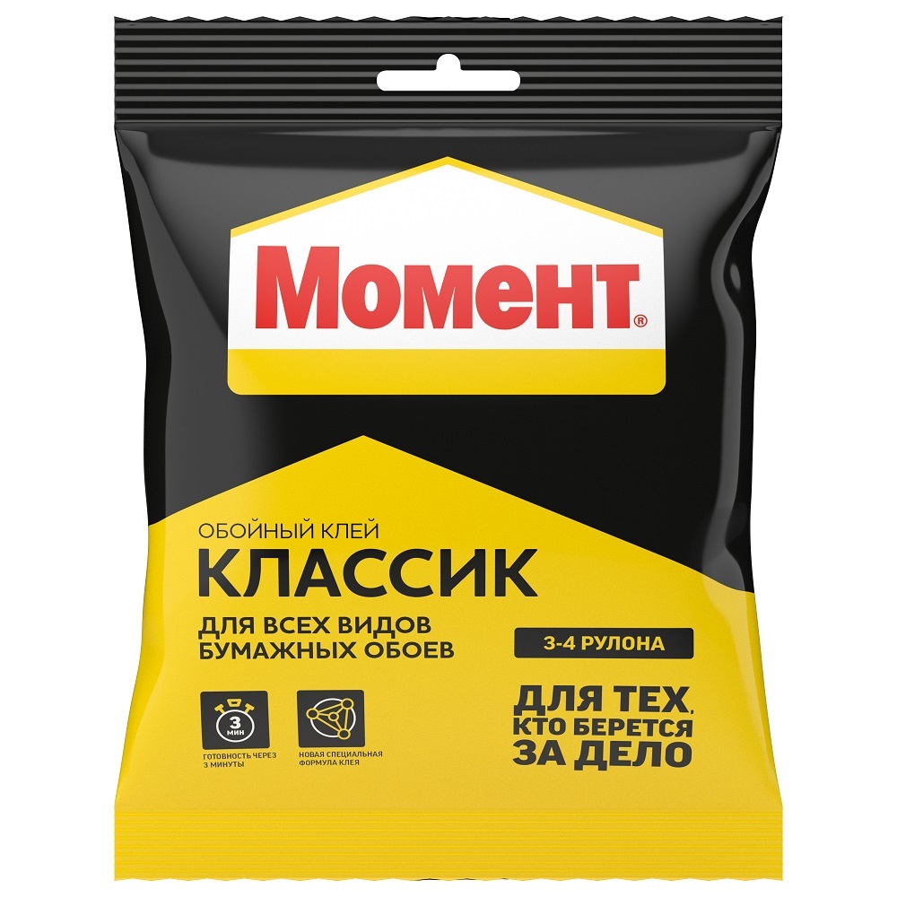 Изображение товара Обойный клей Момент Классик для бумажных обоев 100 г
