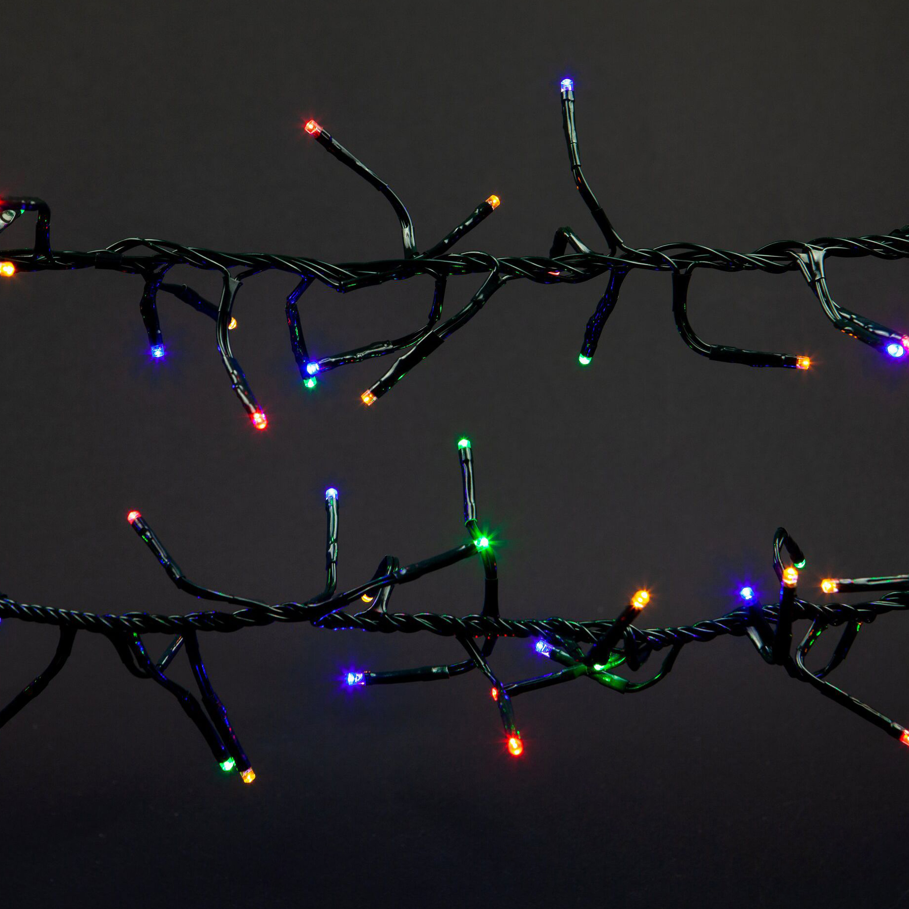 Изображение товара Гирлянда внутренняя нить SH LIGHTS 200 LED многоцветная 2 м для внутреннего декора