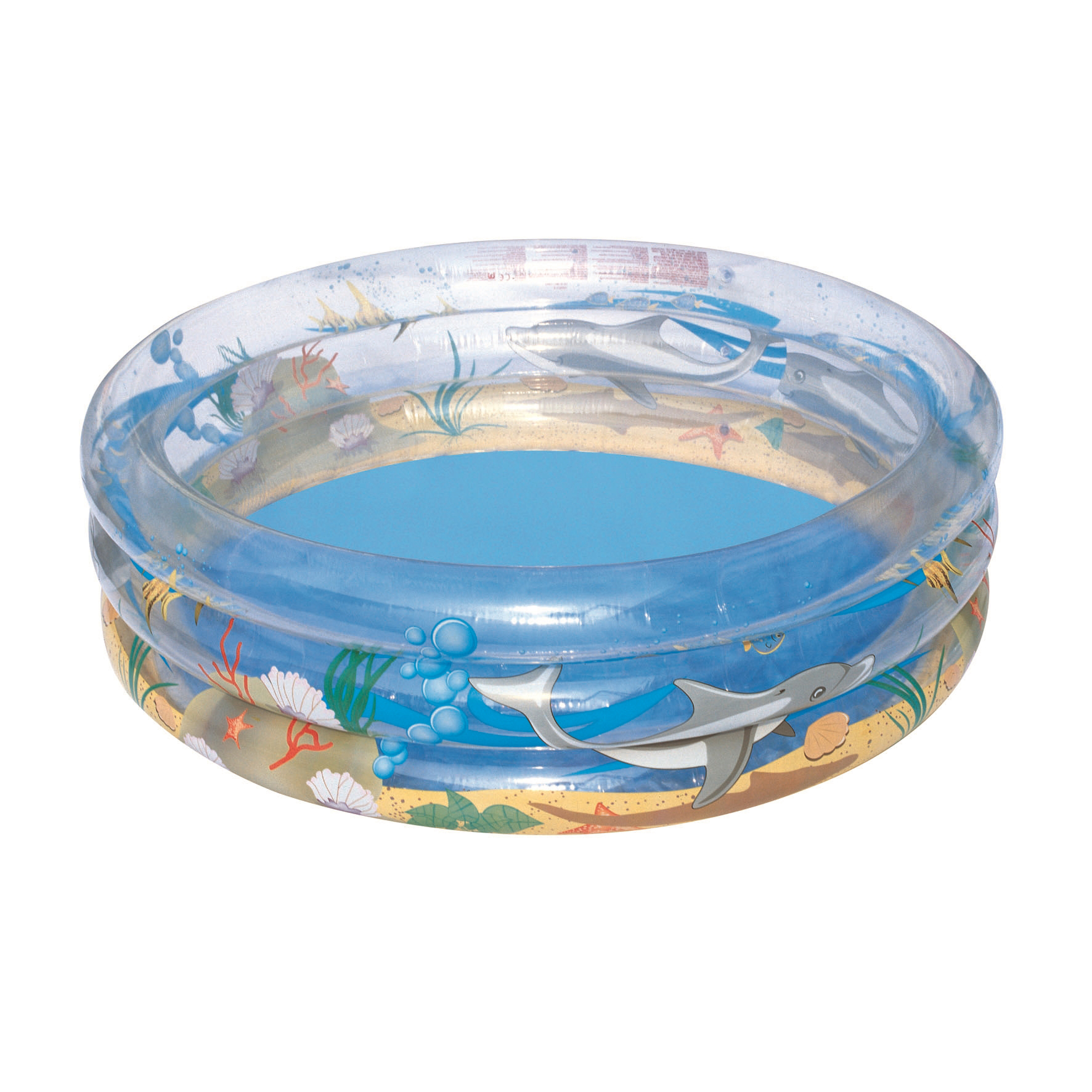 Изображение товара Детский надувной бассейн Bestway Transparent Sea Life 170х53 см круглый