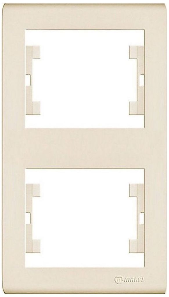 Изображение товара Рамка 2 поста Makel Manolya 4733 кремовый
