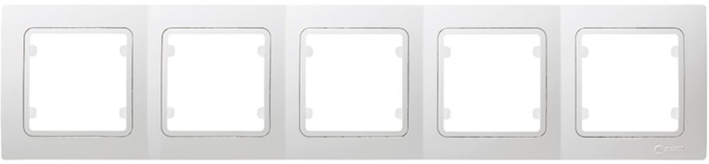 Изображение товара Рамка 5 постов Makel Manolya кремовая для кабелей и проводов