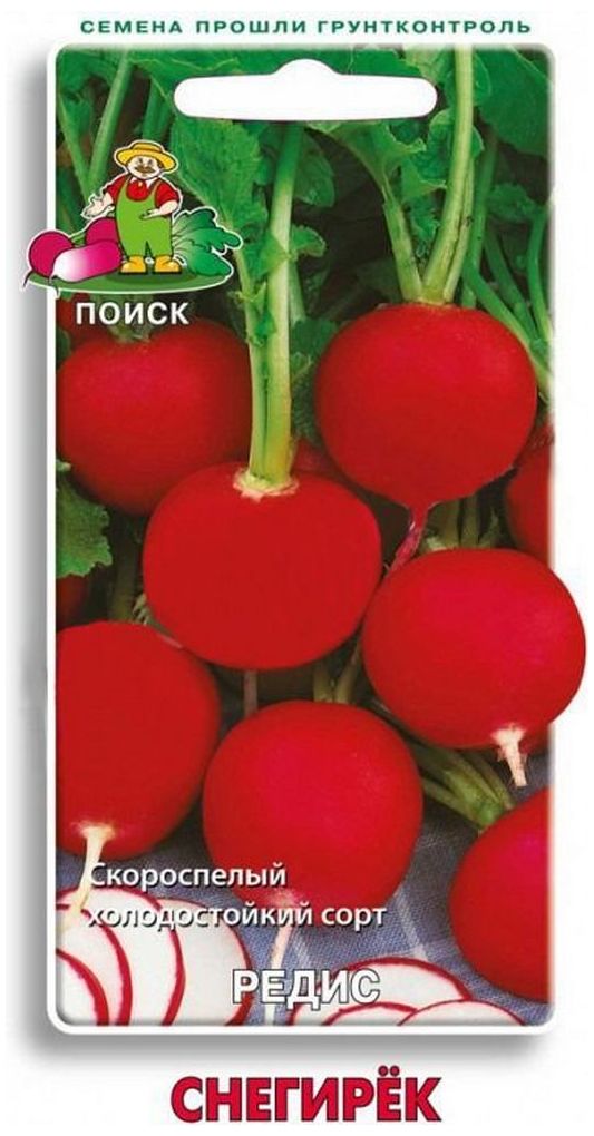 Изображение товара Семена Редиса ПОИСК Снегирек 3 г