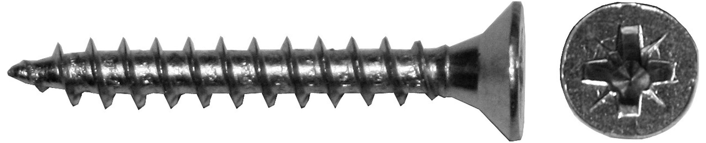 Изображение товара Саморезы Tech-KREP 3,5х30 мм крестообразные универсальные белый цинк 20 шт