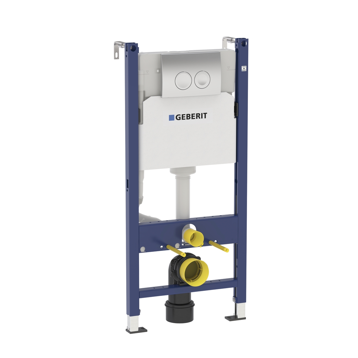 Инсталляции для унитазов GEBERIT Инсталляция GEBERIT Duofix с хром клавишей для подвесного унитаза(458.121.21.1)