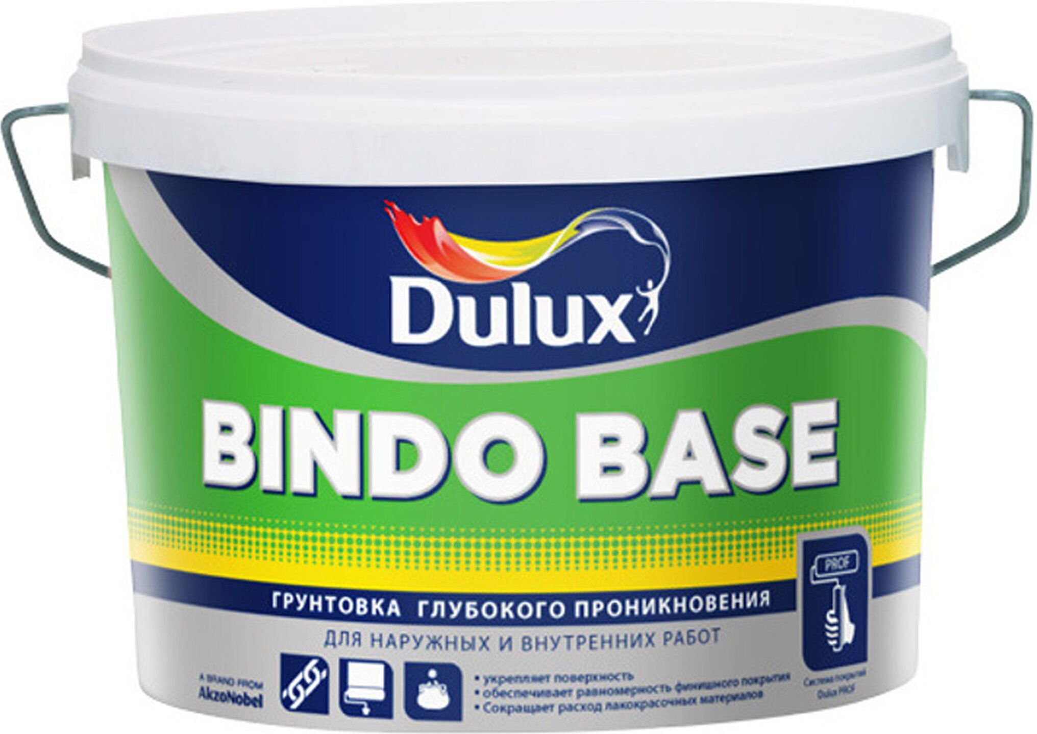 Изображение товара Грунтовка глубокого проникновения Dulux BINDO 2,5 л для внутренних и наружных работ