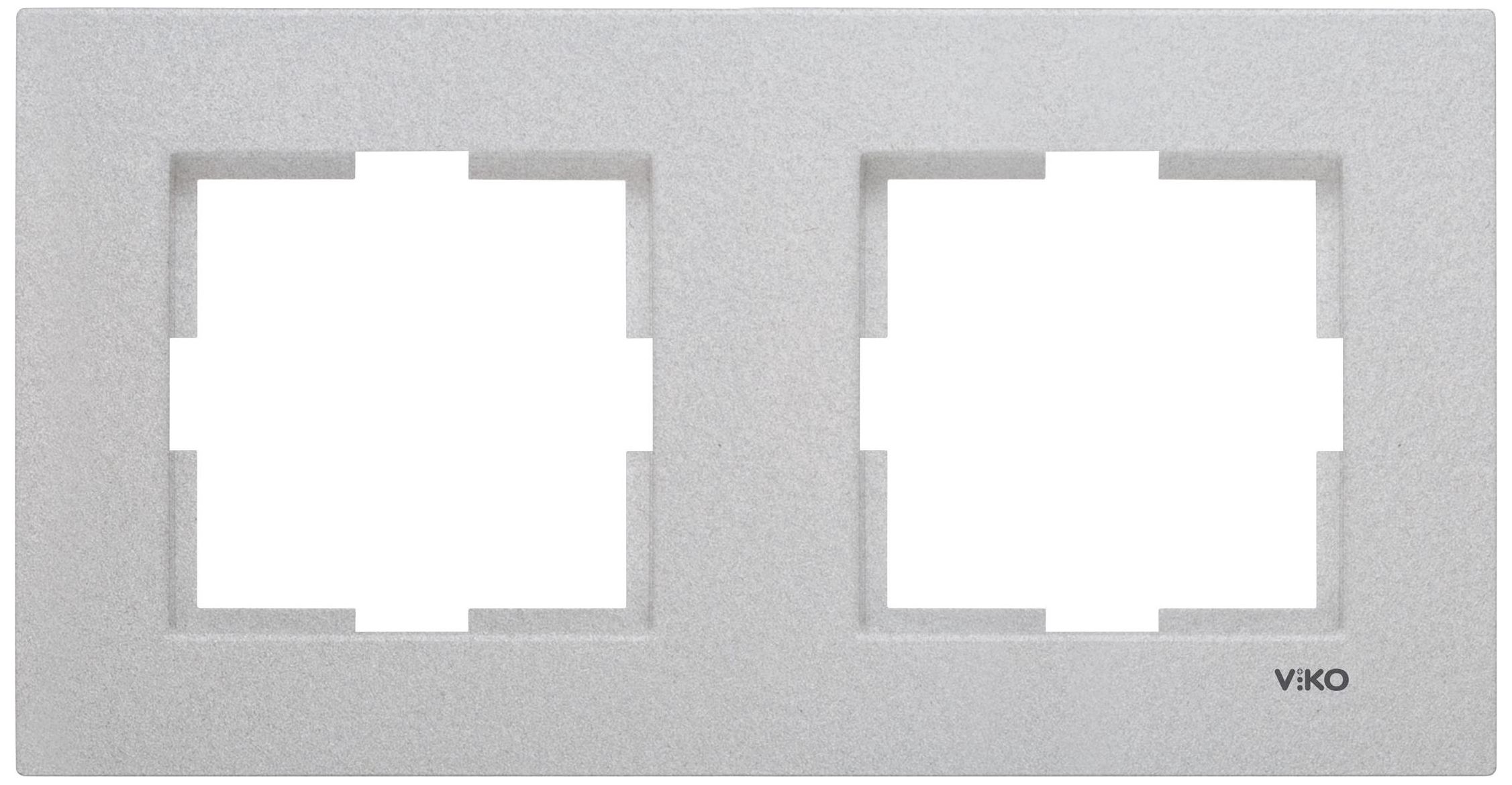 Изображение товара Рамка 2 поста Viko Novella металлик