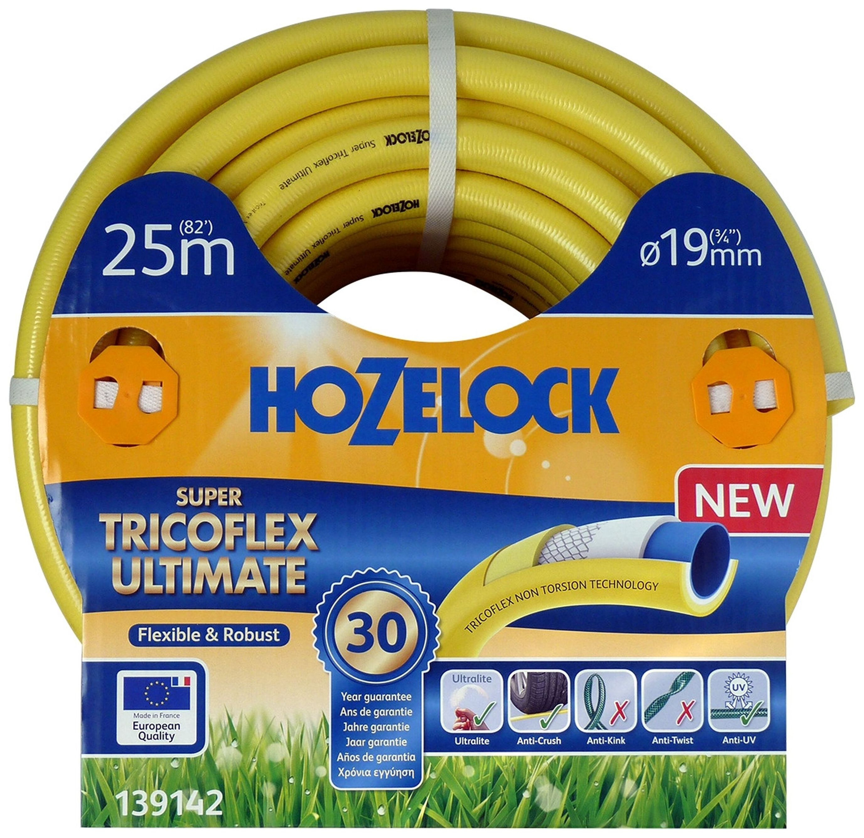 Изображение товара Шланг для полива HOZELOCK Super Tricoflex 3/4 дюйма 25 м прочный гибкий