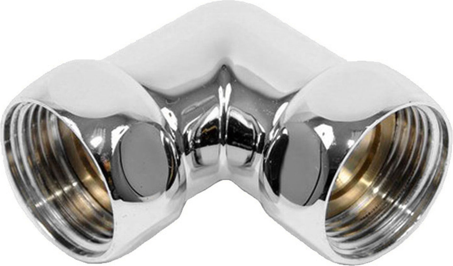 Изображение товара Соединитель угловой латунь хромированный Арго 1 х 3/4" Г/Г