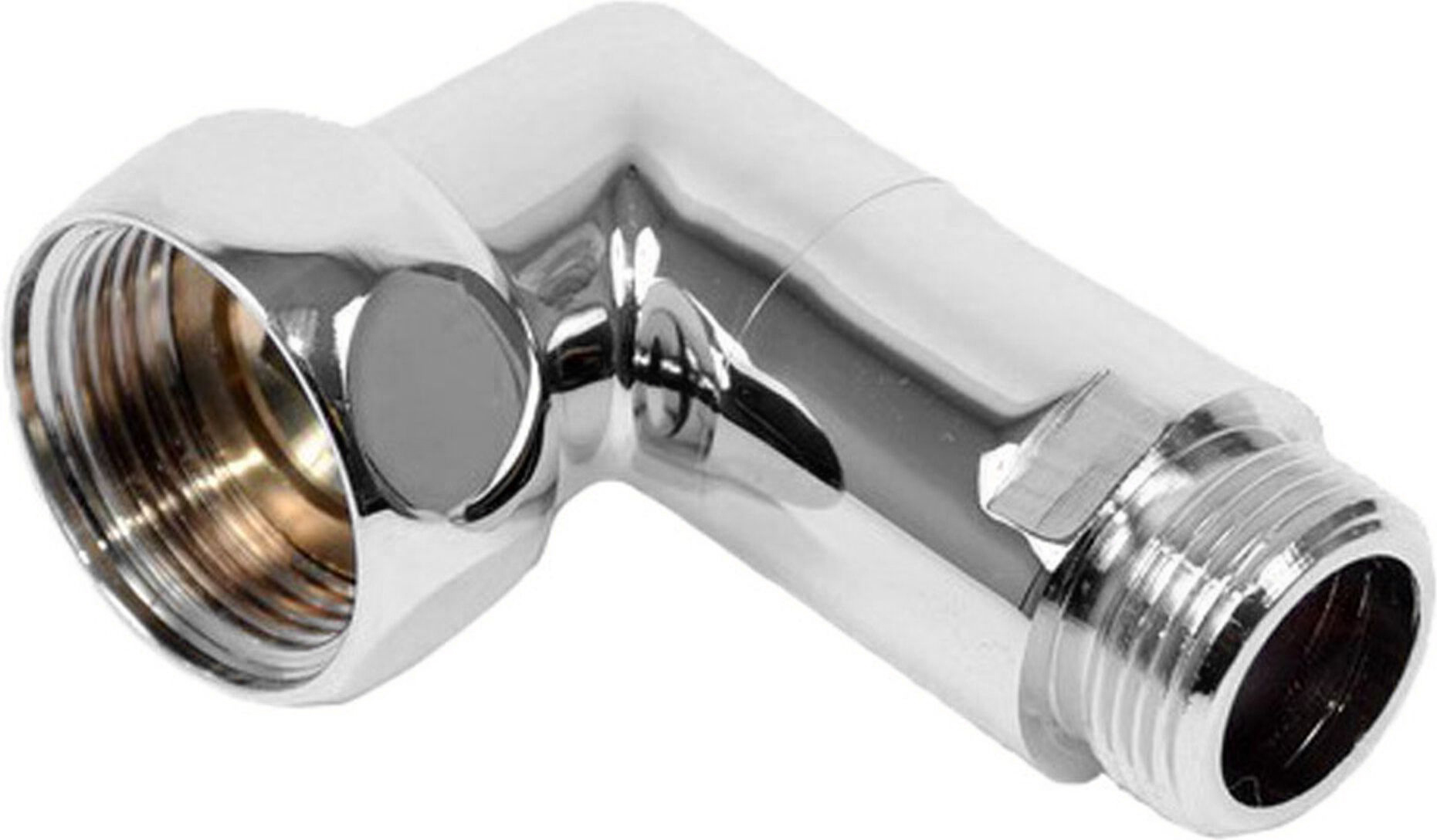 Изображение товара Соединитель угловой латунь хромированный Арго 1 х 3/4" для отопления