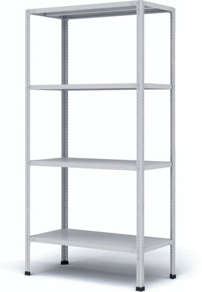Изображение товара Металлический стеллаж МС-500 4 полки регулируемый 191,5х100х50 см Титан-МС