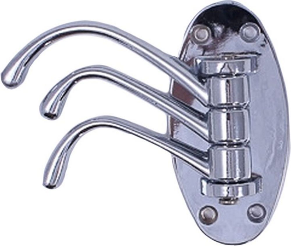 Изображение товара Крючок мебельный Larvij HK0903C Swivel тройной хром