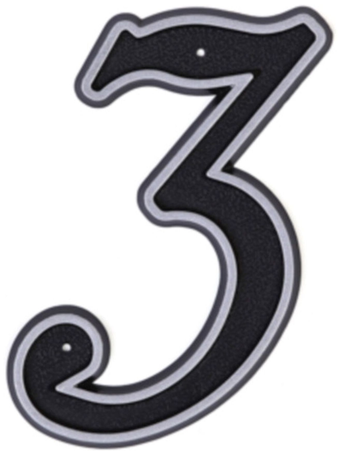 Изображение товара Цифра 3 Larvij 150х80 мм пластиковая для дверей и стен