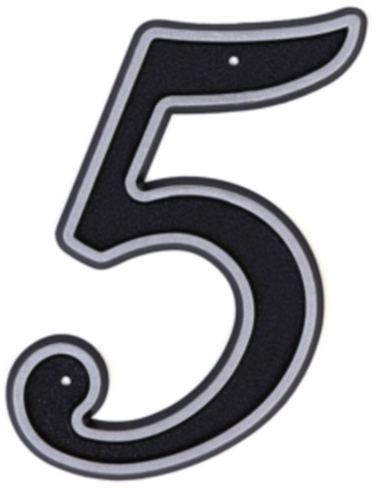 Изображение товара Цифра 5 Larvij 150х80 мм пластик для маркировки дверей и помещений